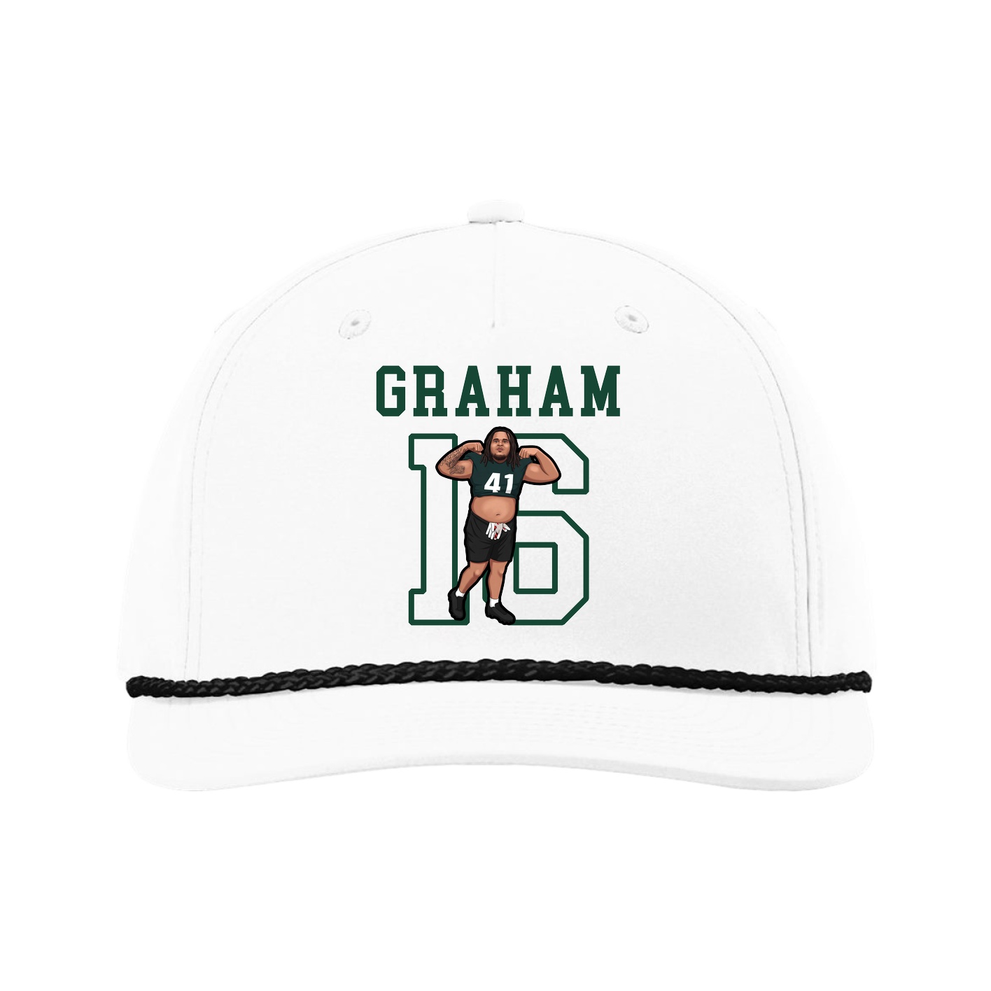 Five-Panel Classic Rope Cap — Shirsey in White
