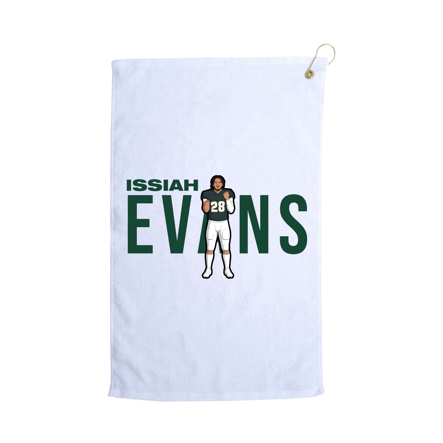 Golf Towel — Player Name in White