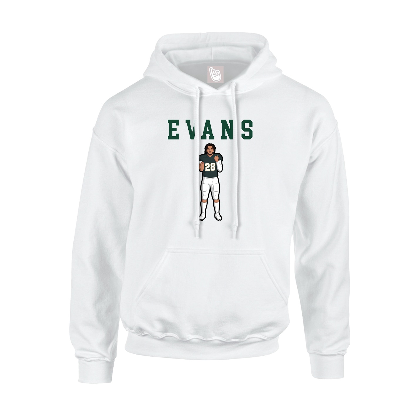 Youth Hoodie — Shirsey in White