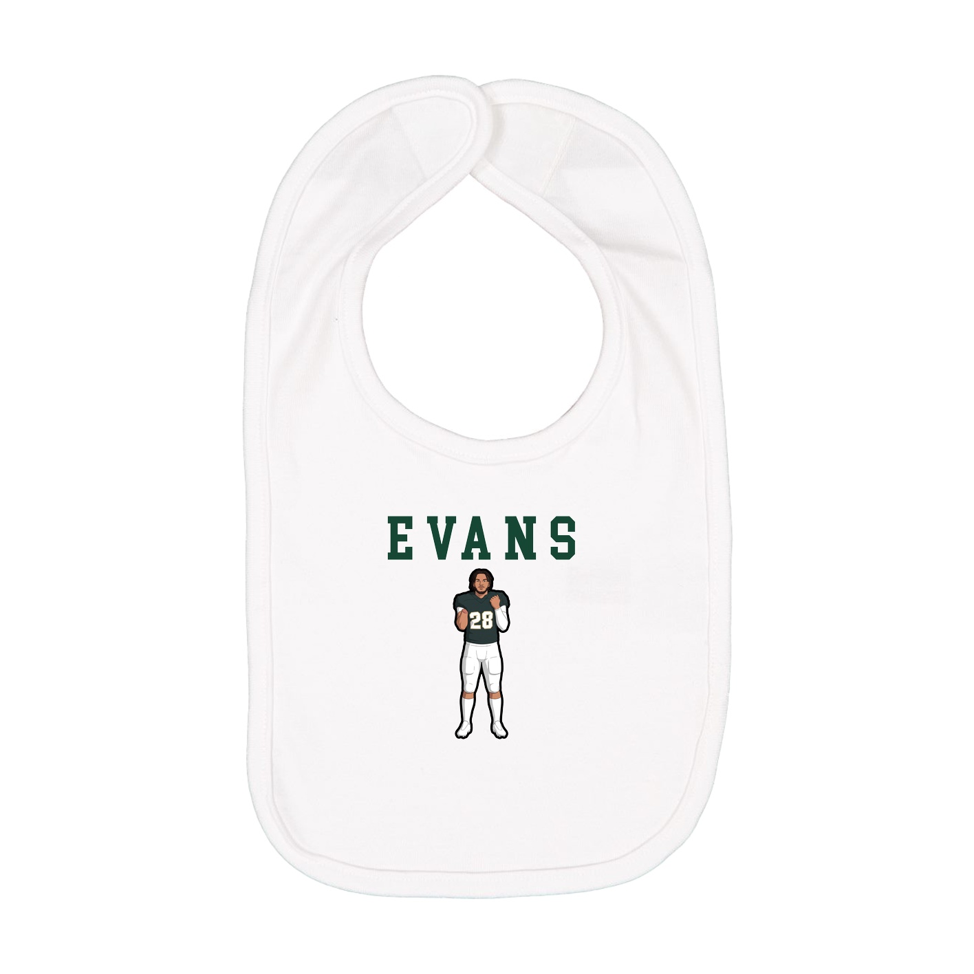 Infant Bib — Shirsey in White