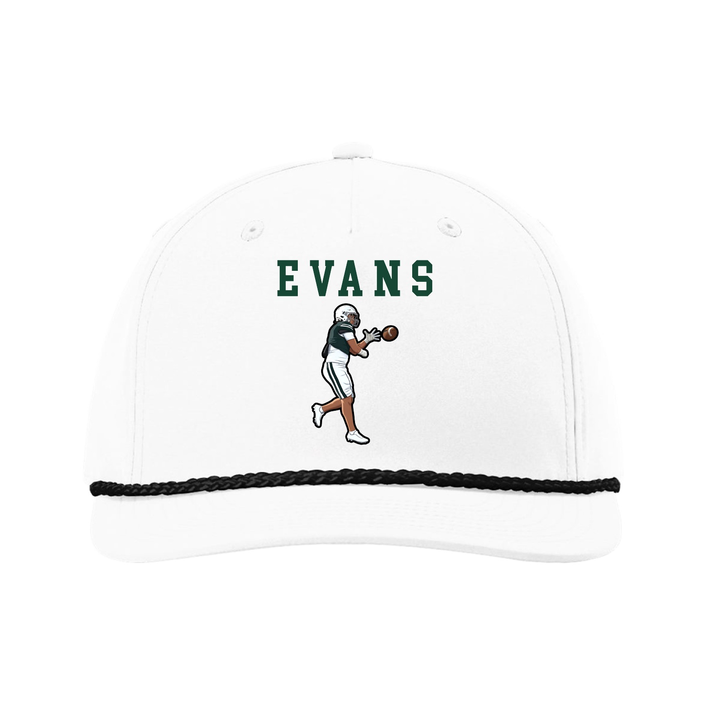 Five-Panel Classic Rope Cap — Shirsey in White