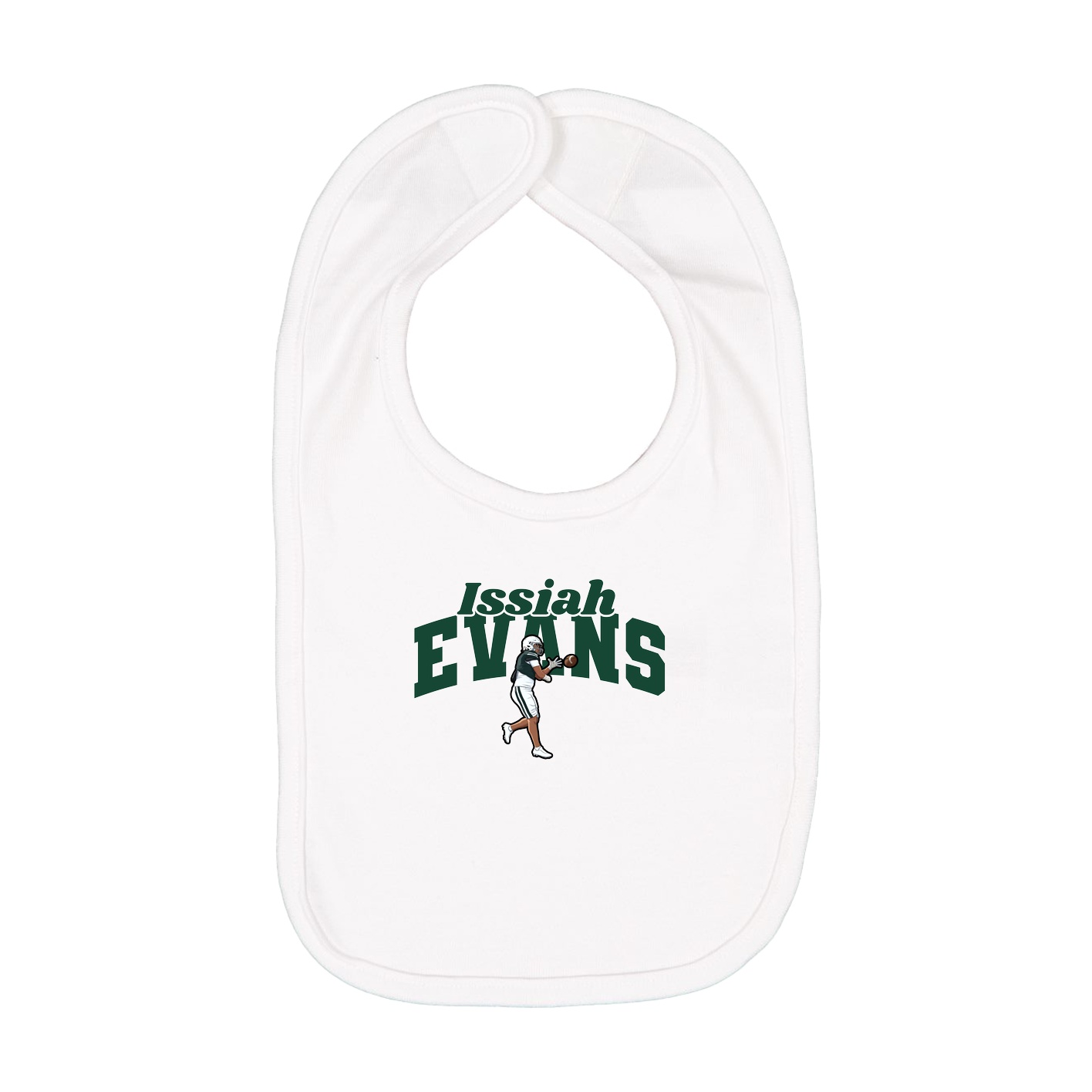 Infant Bib — Signature Arch in White