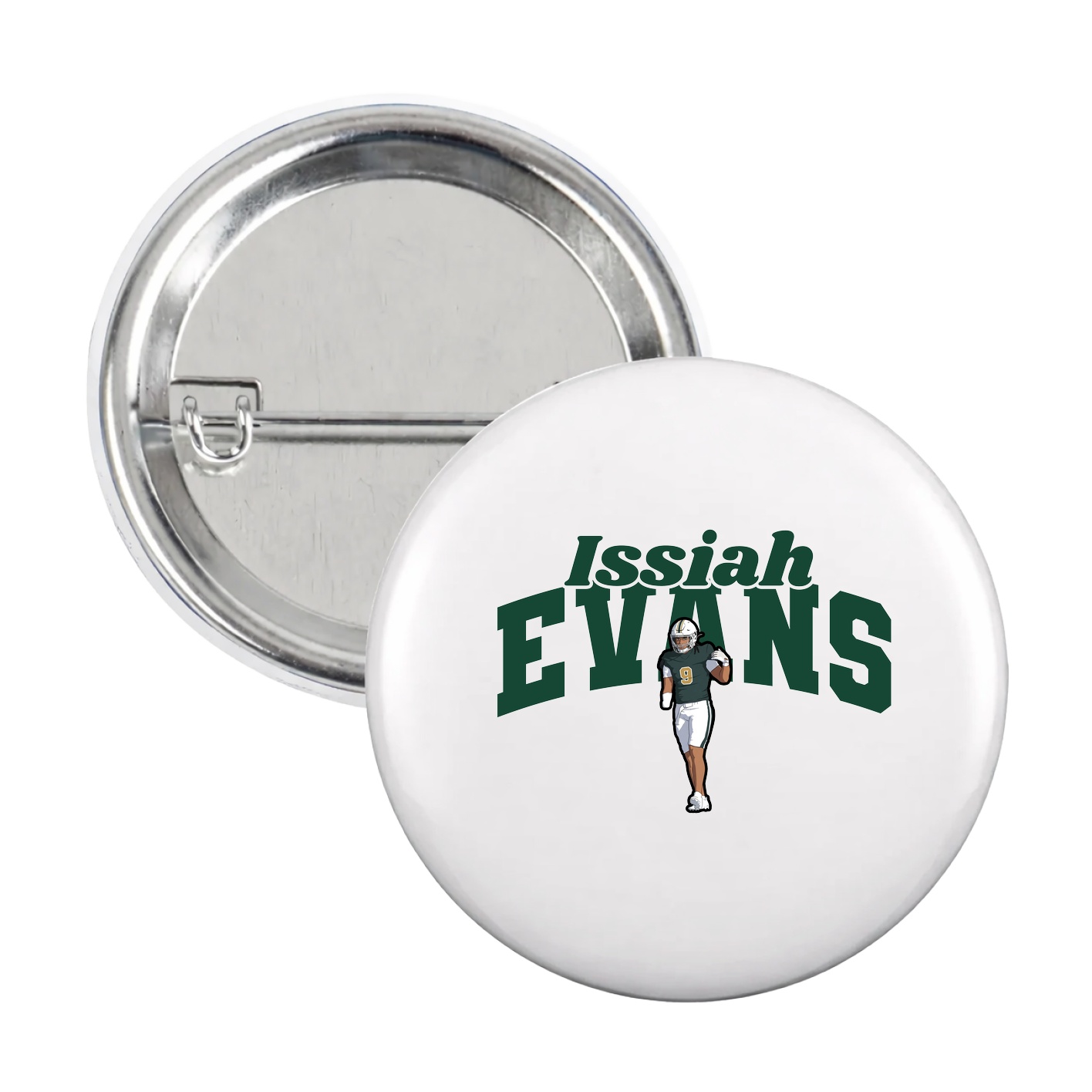 Game Day Button — Signature Arch in White