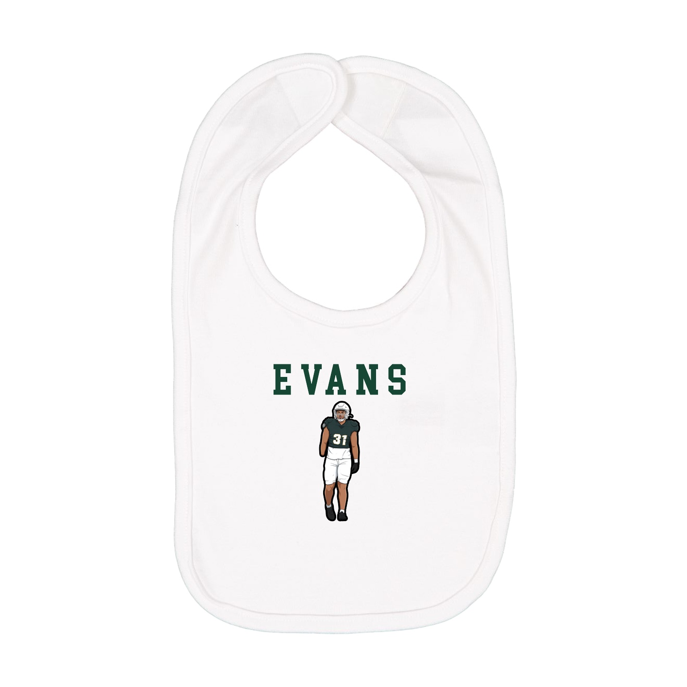 Infant Bib — Shirsey in White