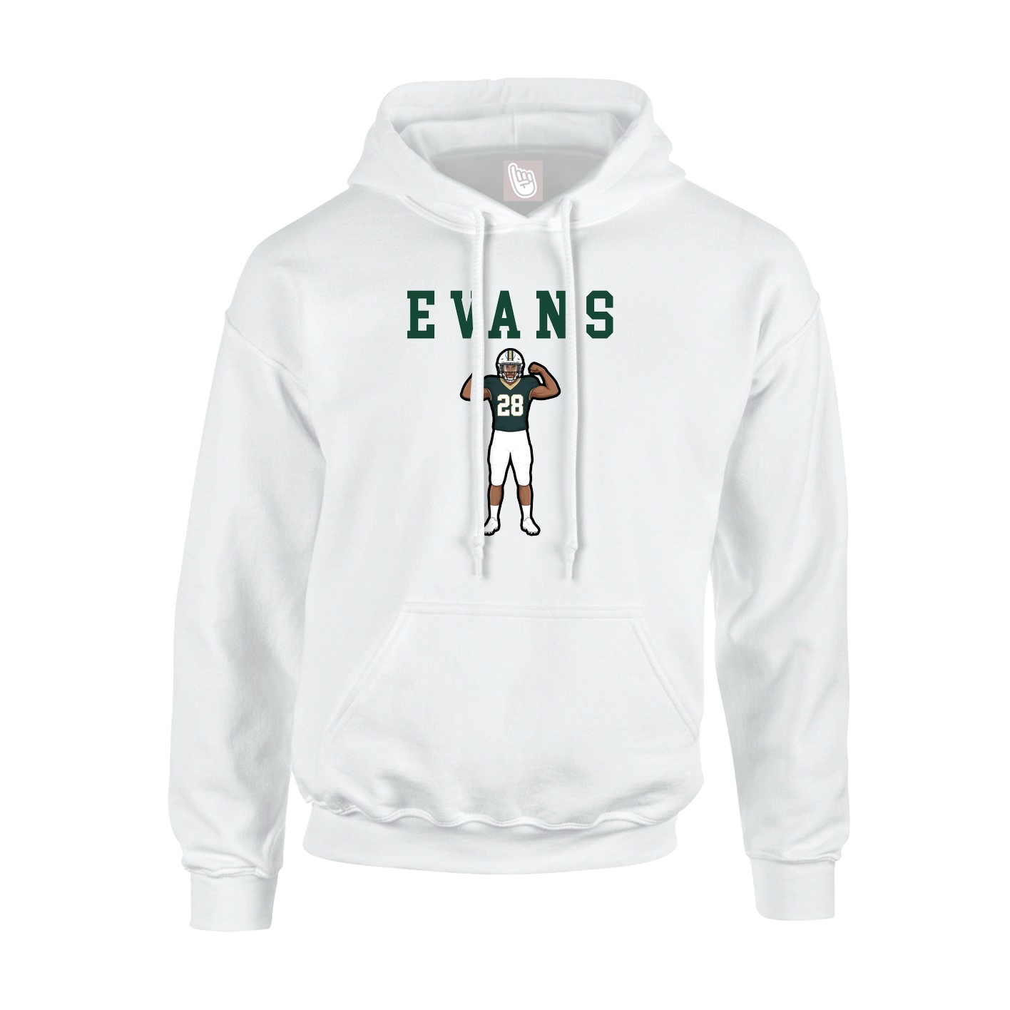 Hoodie — Shirsey in White