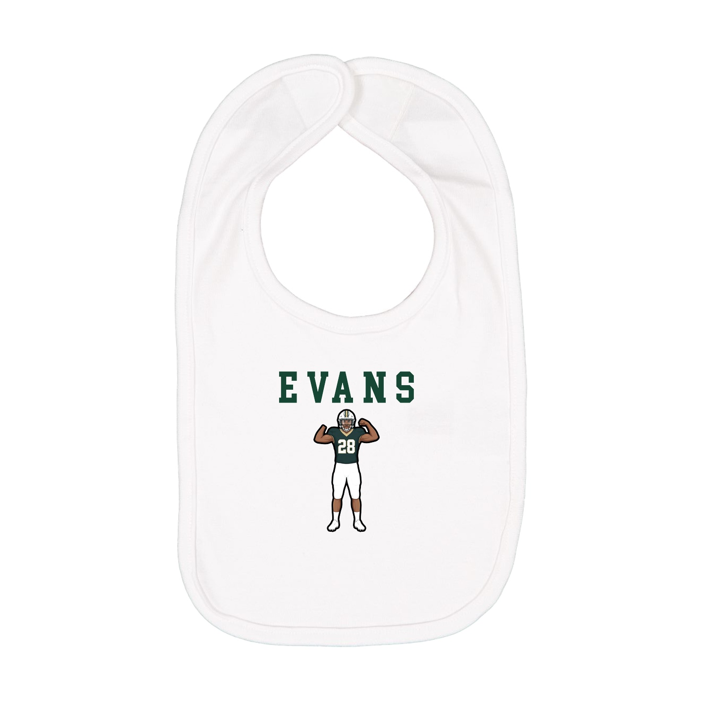 Infant Bib — Shirsey in White