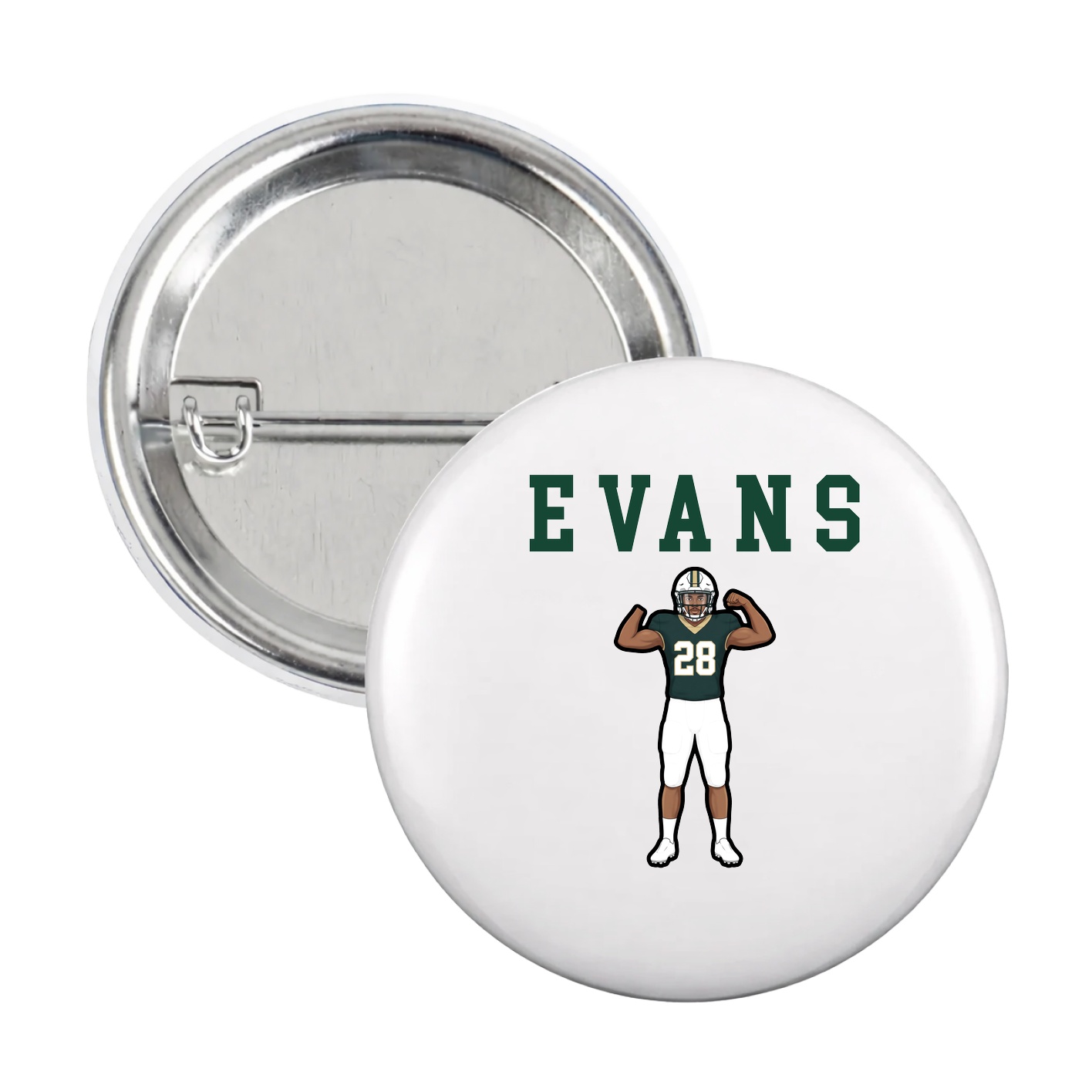 Game Day Button — Shirsey in White