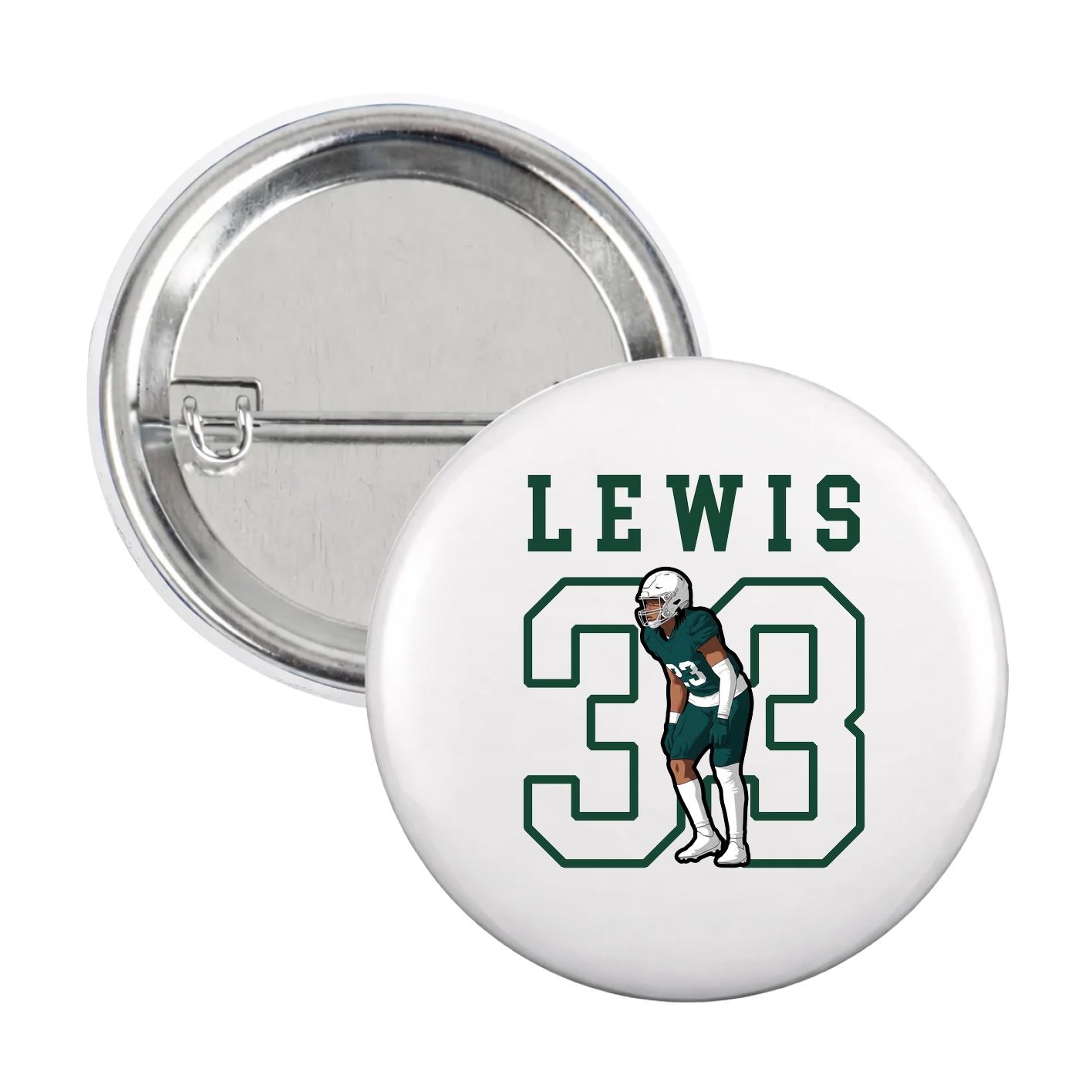 Game Day Button — Shirsey in White