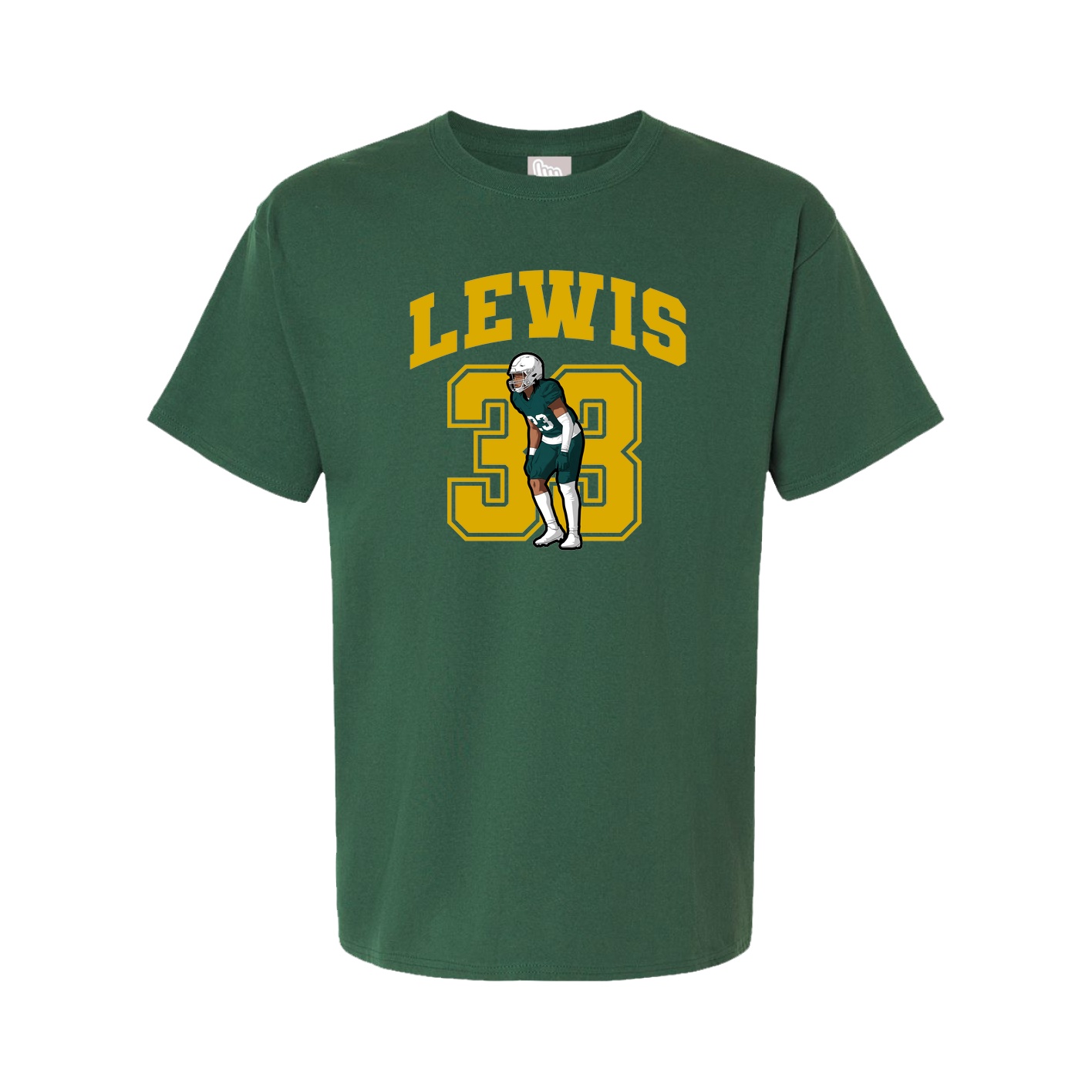 Youth Tee — Number in Green