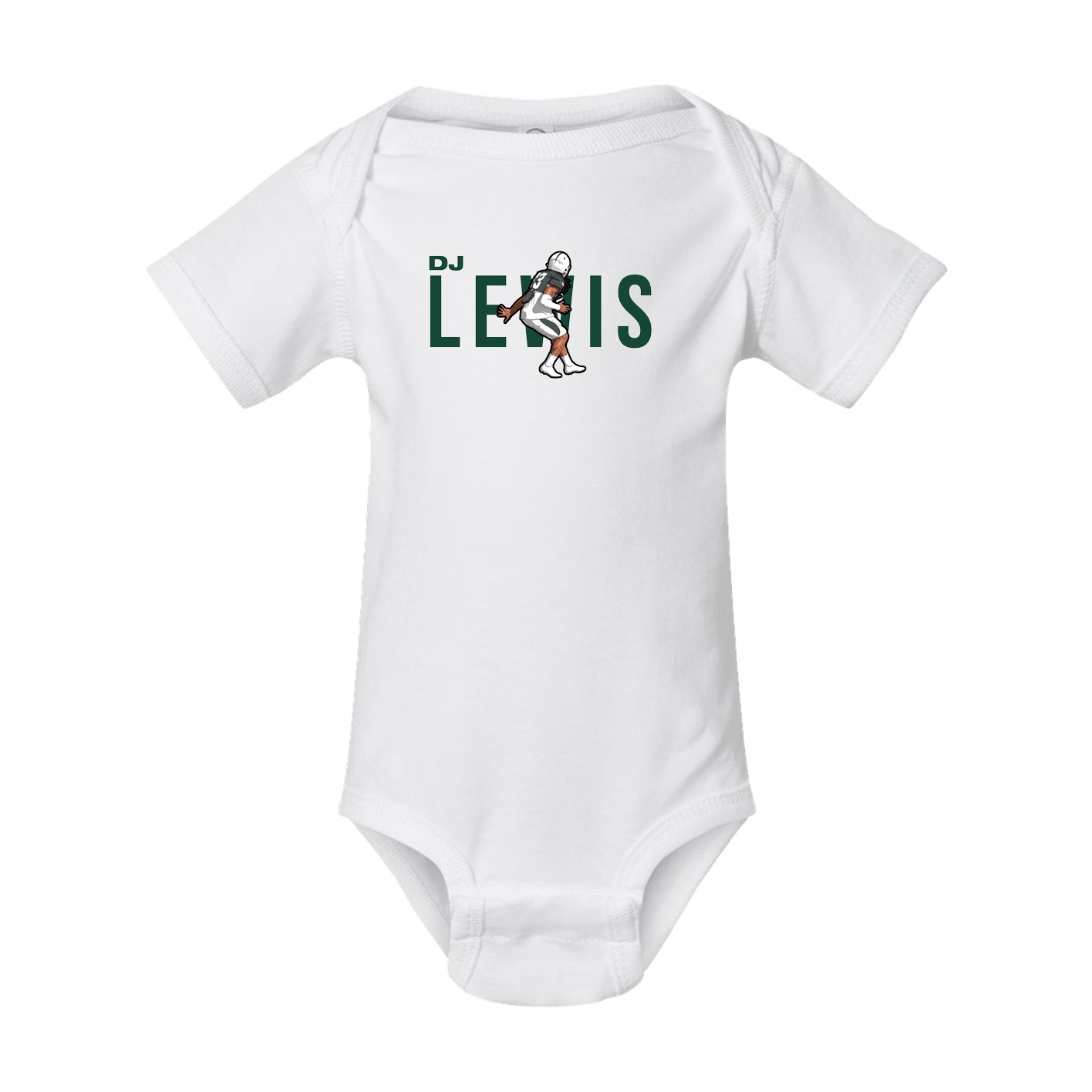 Baby Onesie — Player Name in White