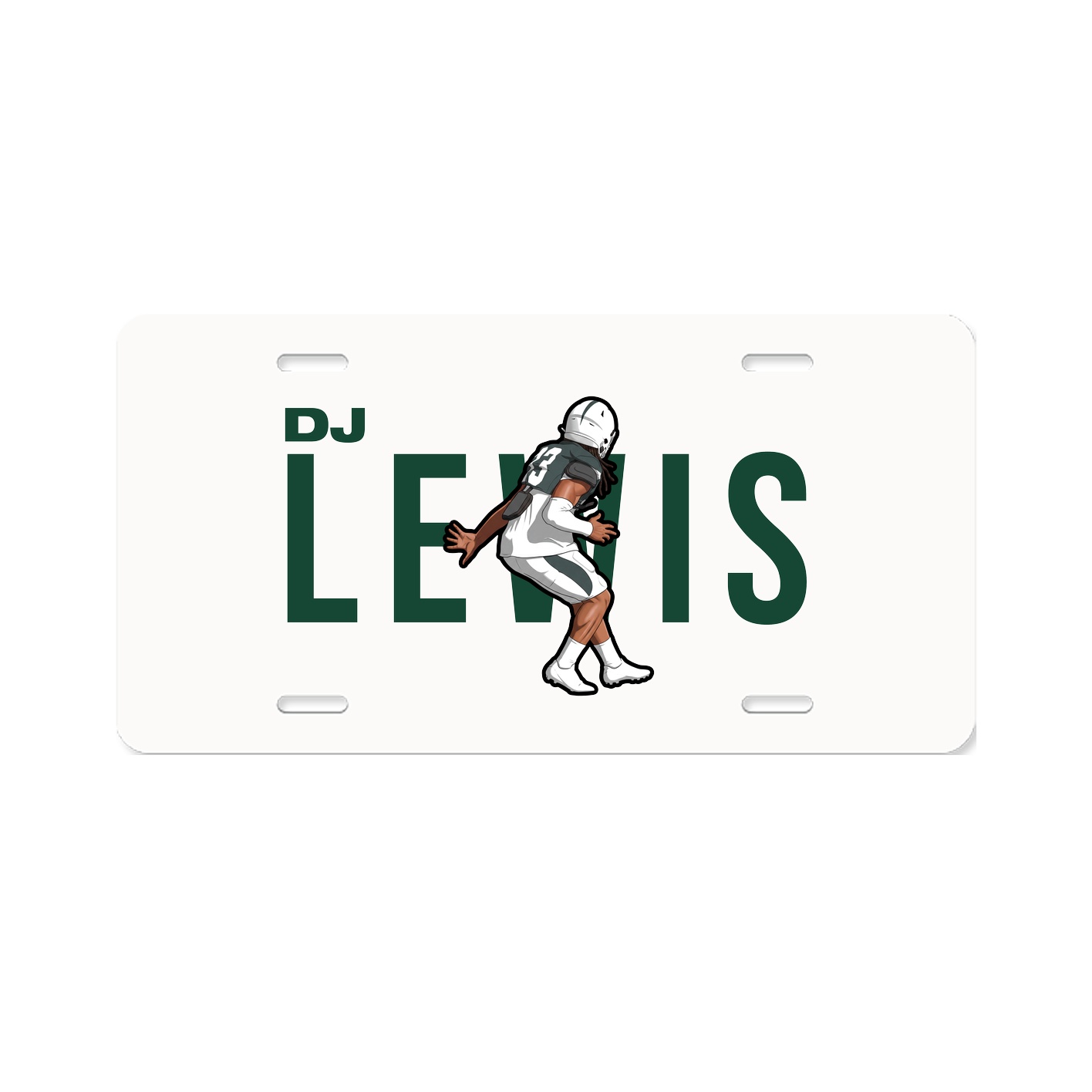 License Plate — Player Name in Classic