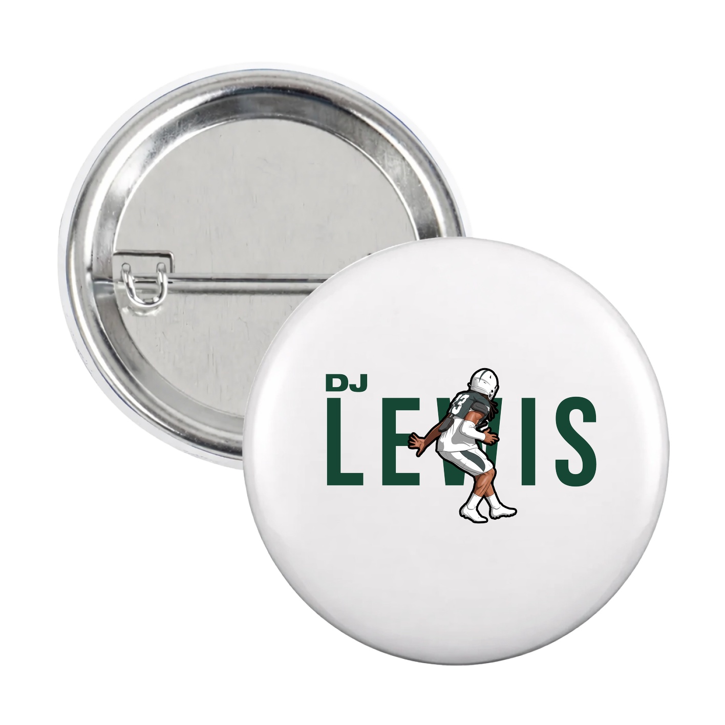 Game Day Button — Player Name in White