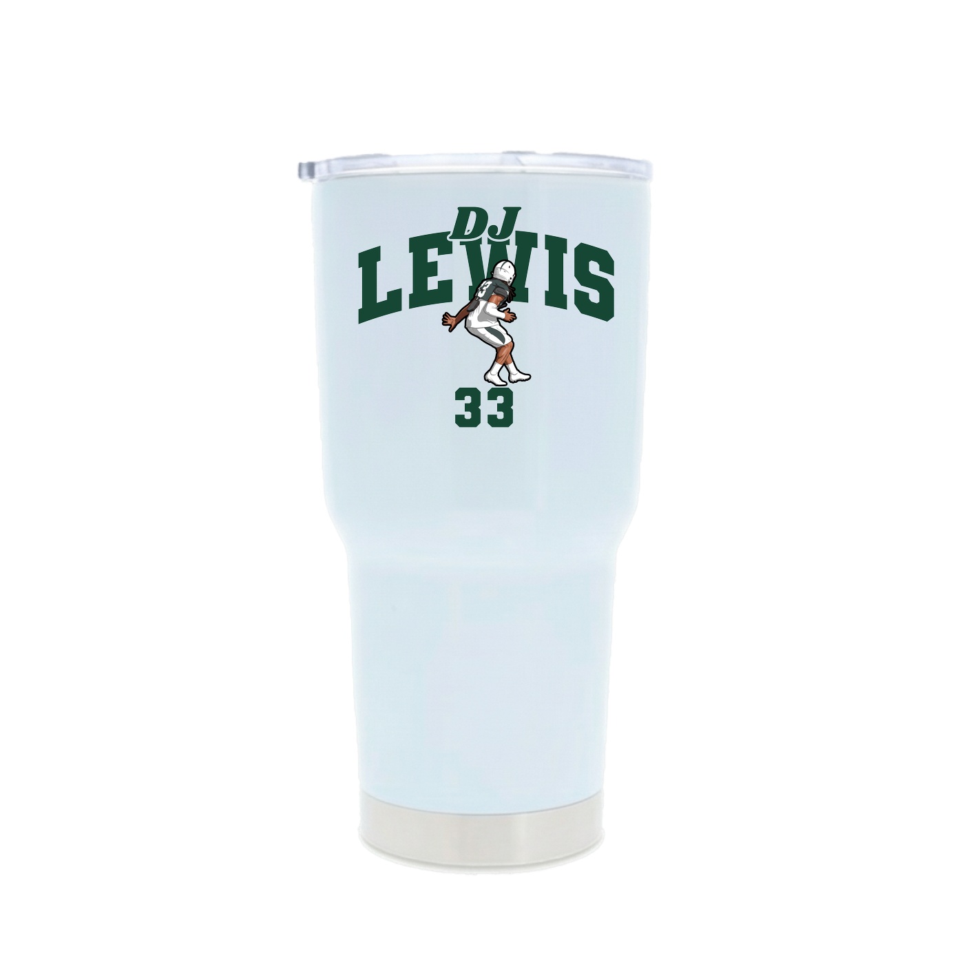 30oz Stainless Steel Tumbler — Signature Arch in White