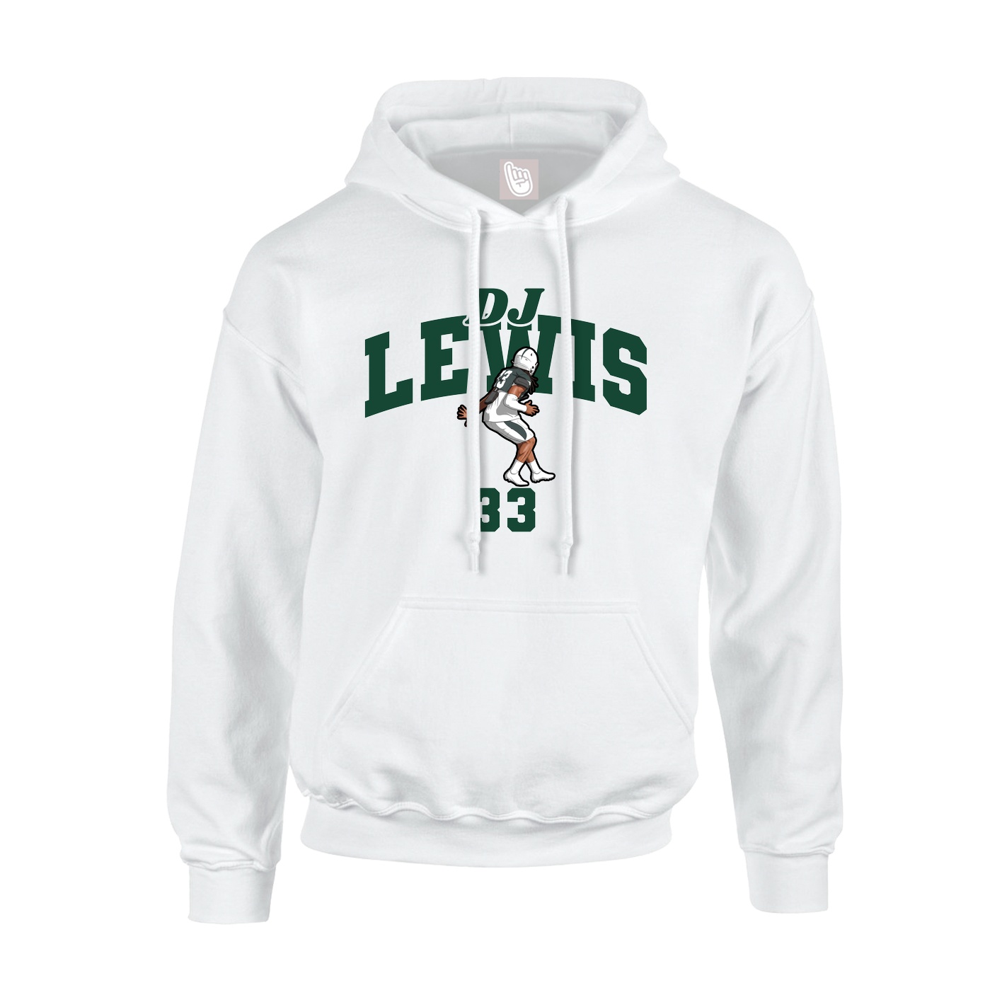 Hoodie — Signature Arch in White