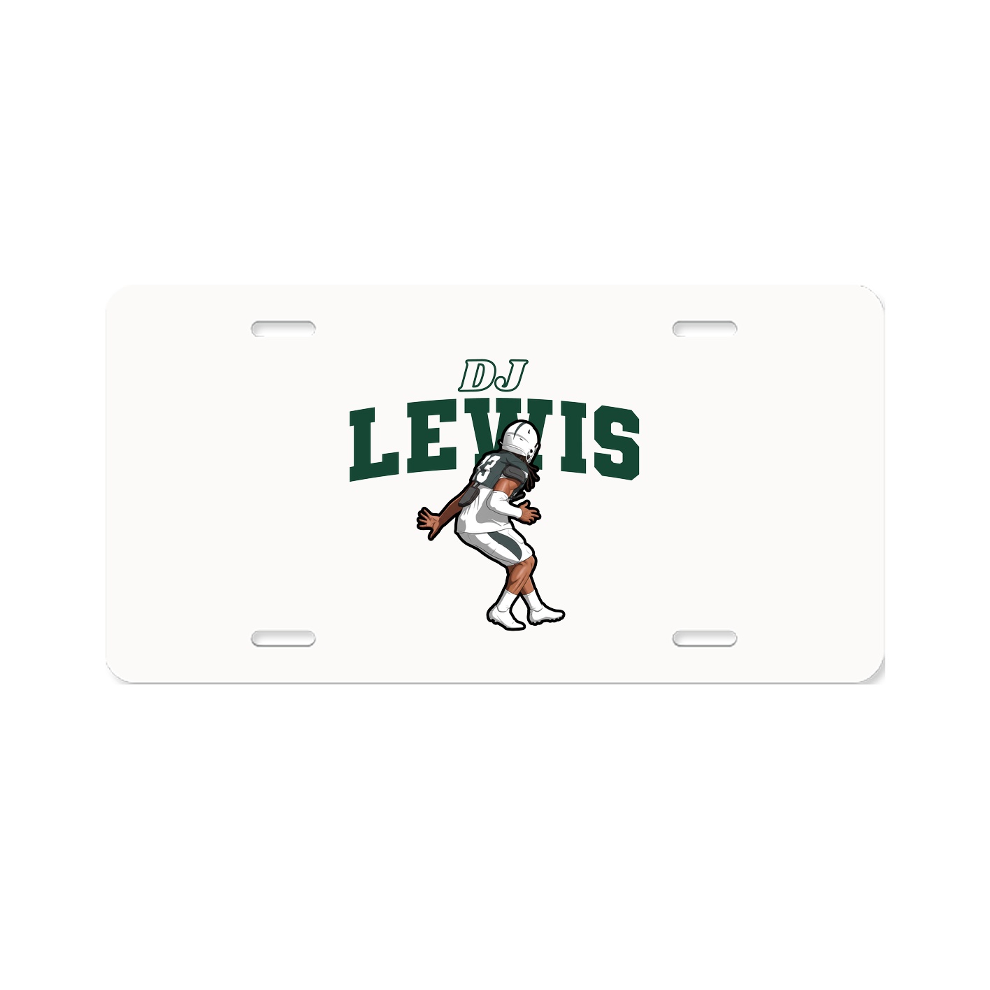 License Plate — Name Arch in Classic