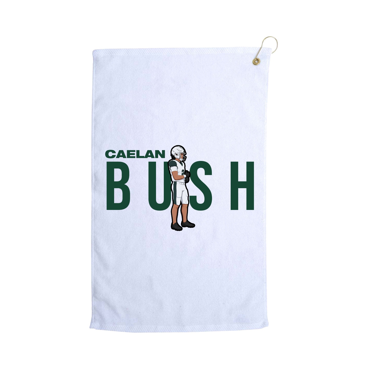 Golf Towel — Player Name in White