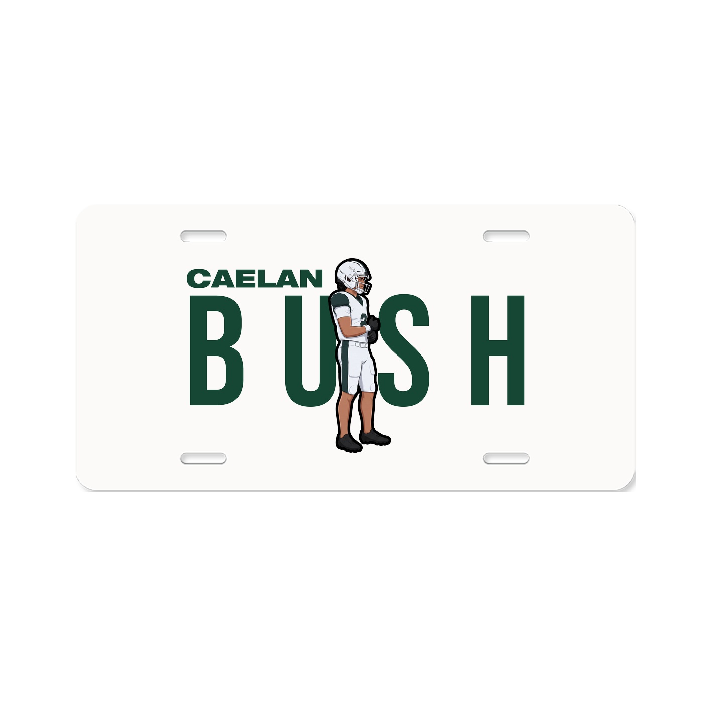 License Plate — Player Name in Classic