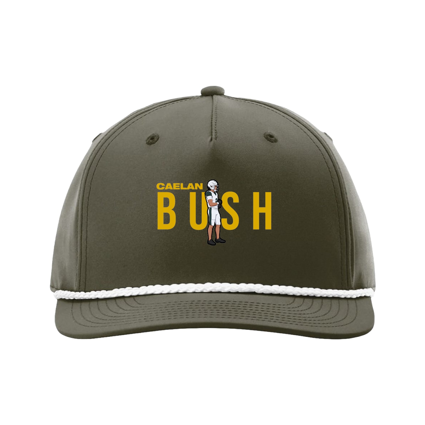 Five-Panel Classic Rope Cap — Player Name in Green