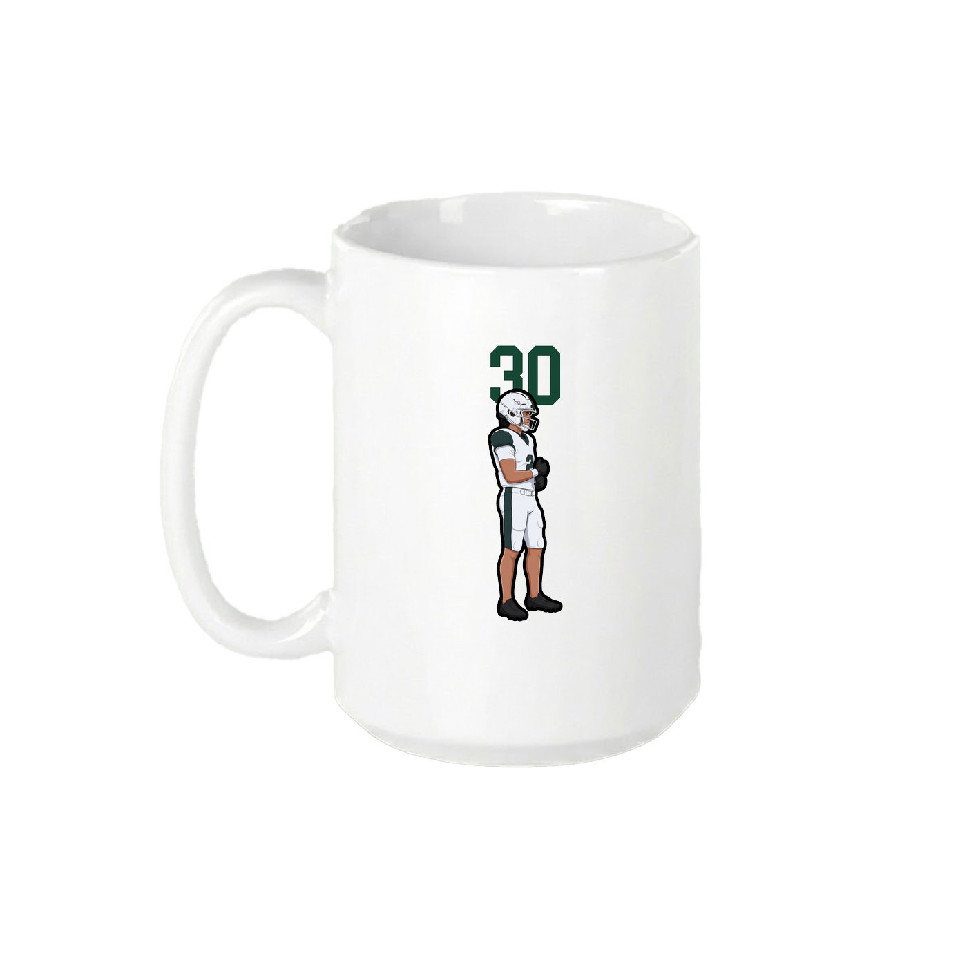 15oz Coffee Mug — Number Top in White