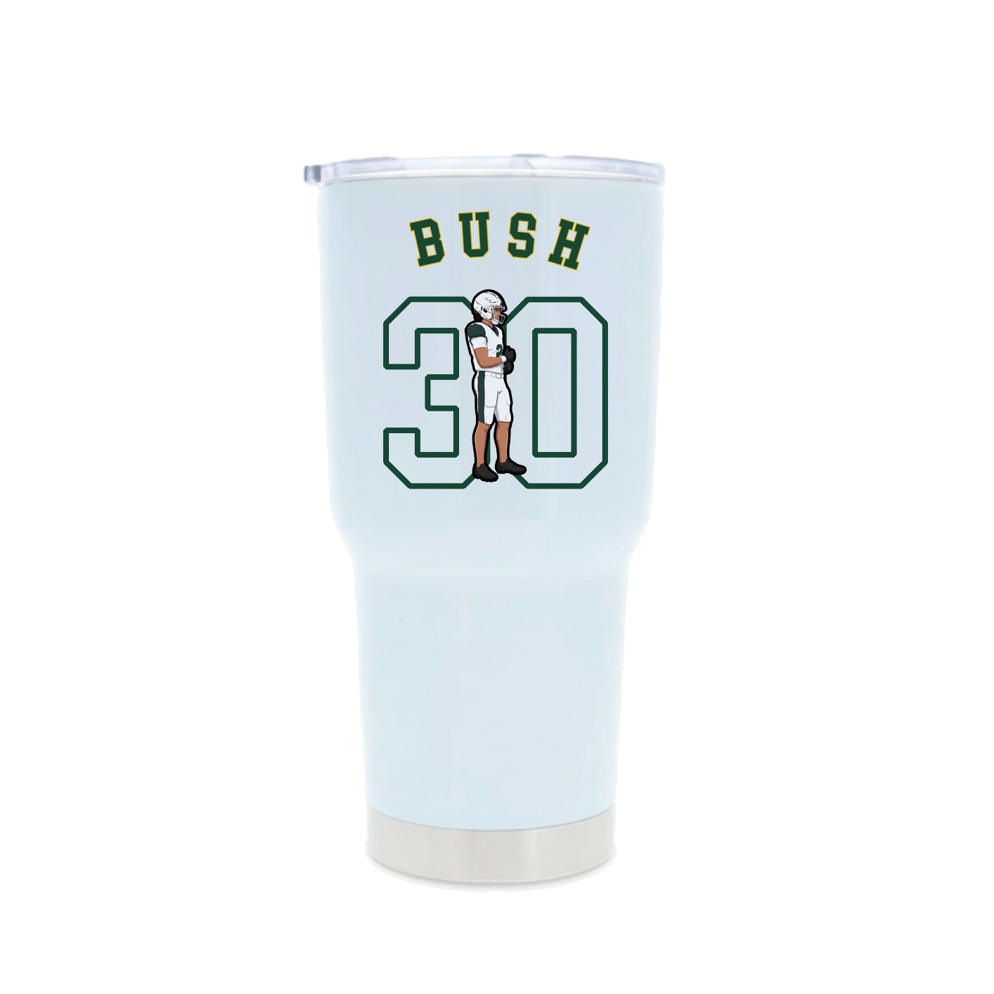 30oz Stainless Steel Tumbler — Shirsey Arch in White