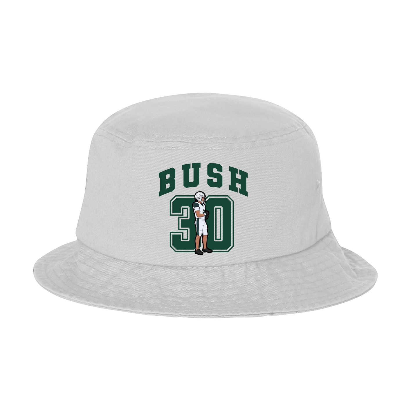 Bucket Cap — Number in White