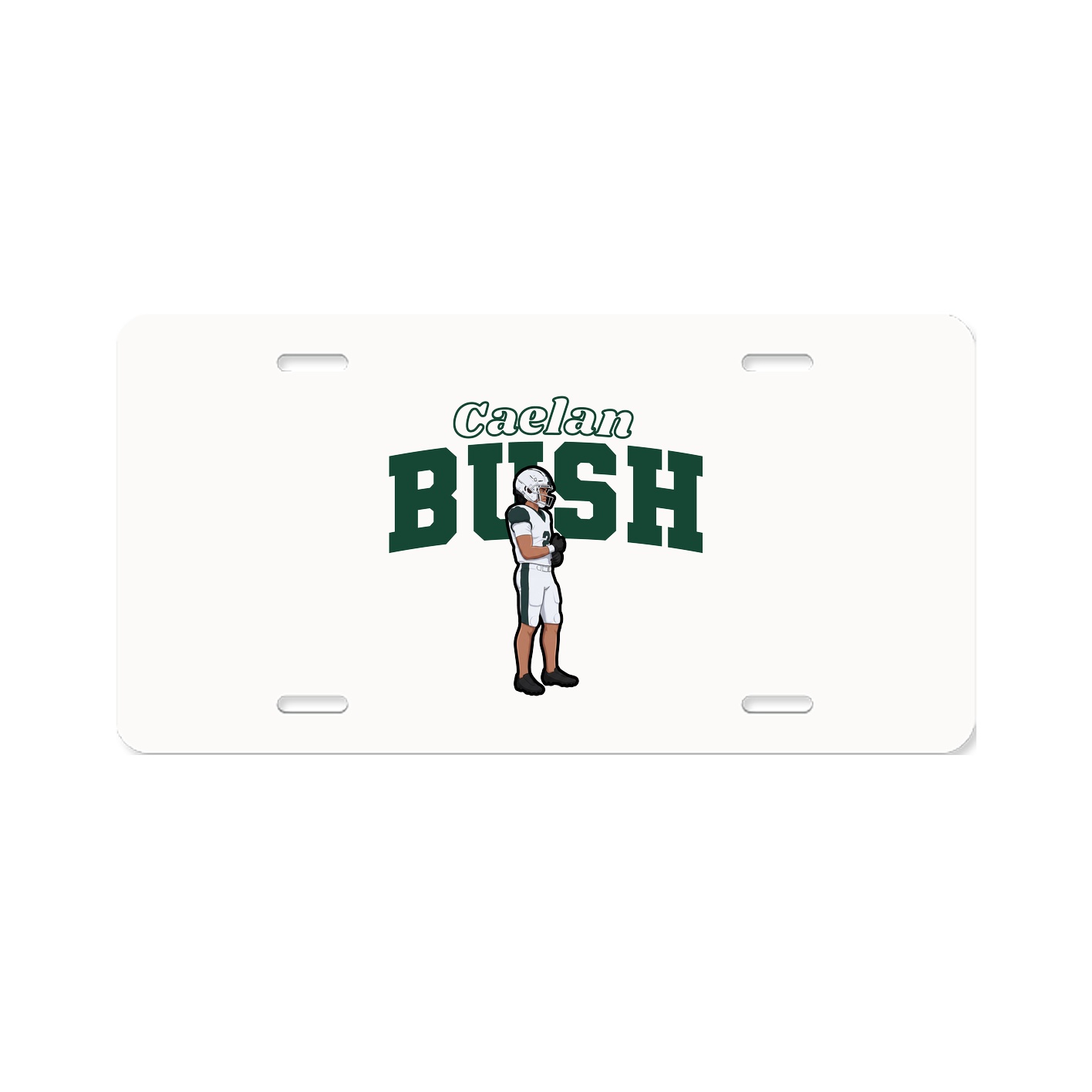 License Plate — Name Arch in Classic
