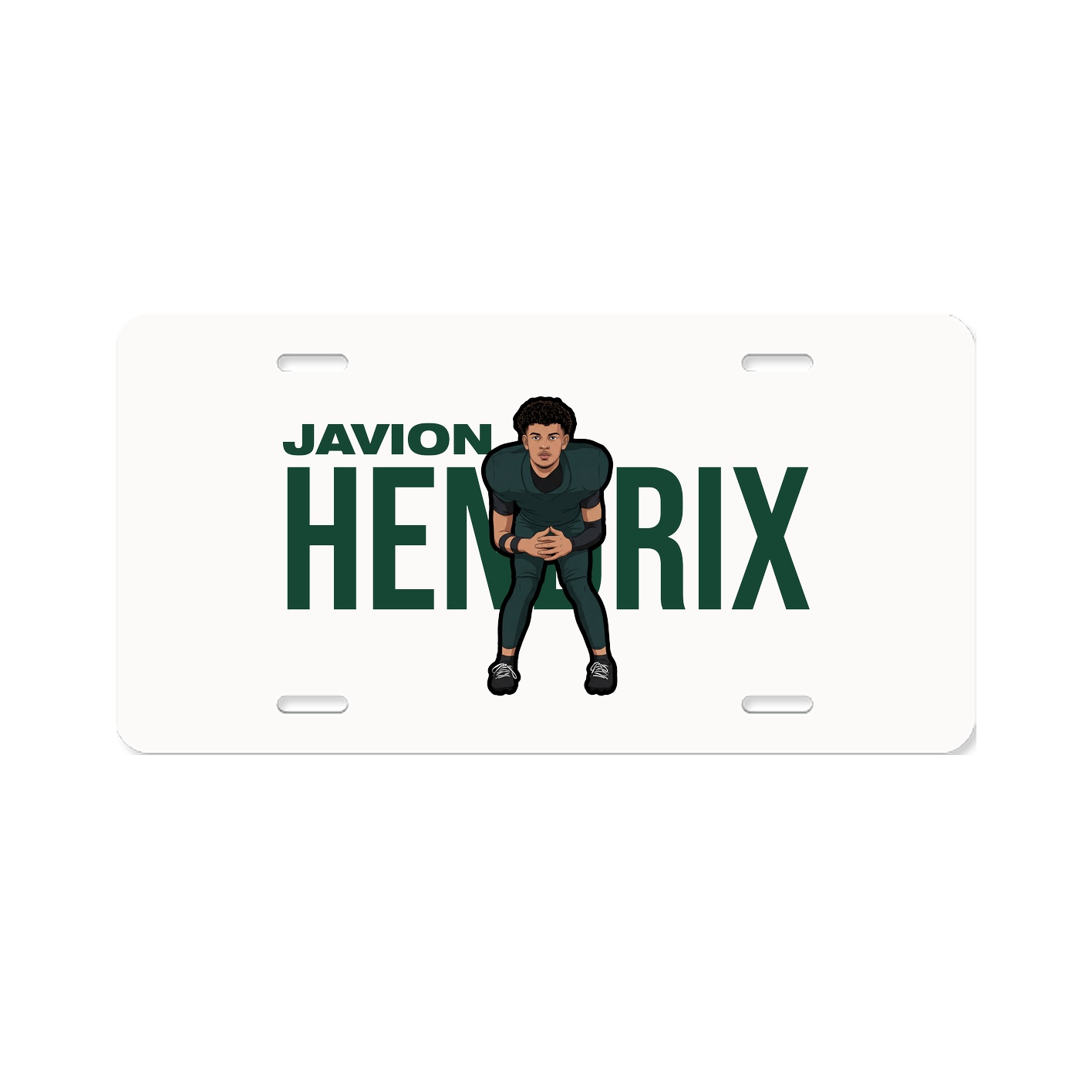 License Plate — Player Name in Classic