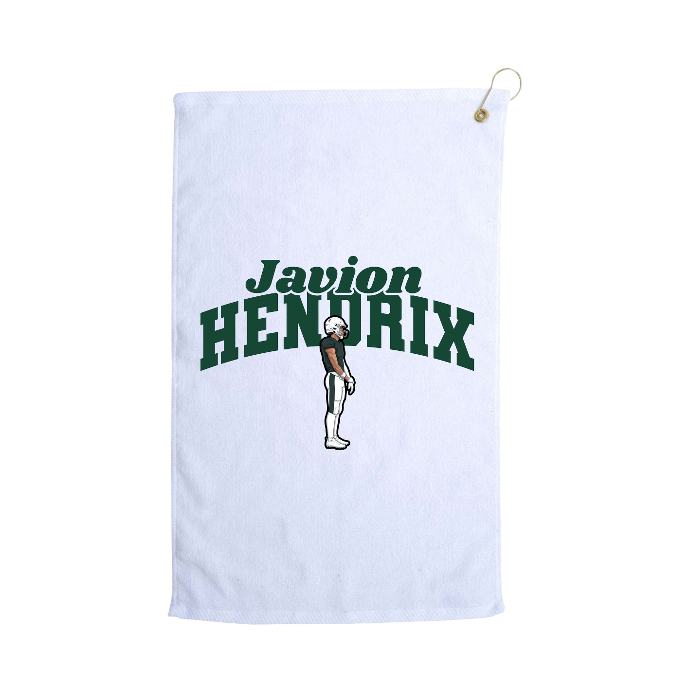 Golf Towel — Signature Arch in White