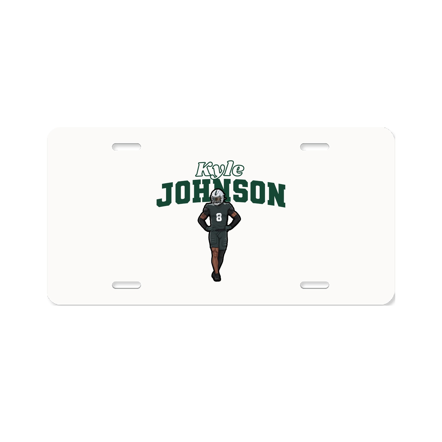 License Plate — Name Arch in Classic