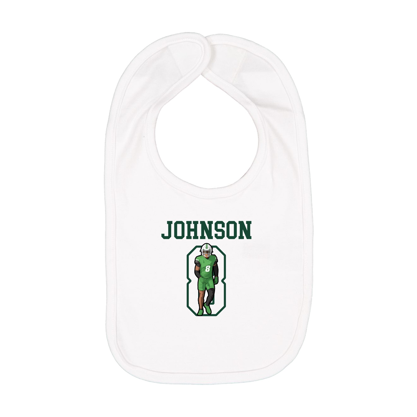 Infant Bib — Shirsey in White
