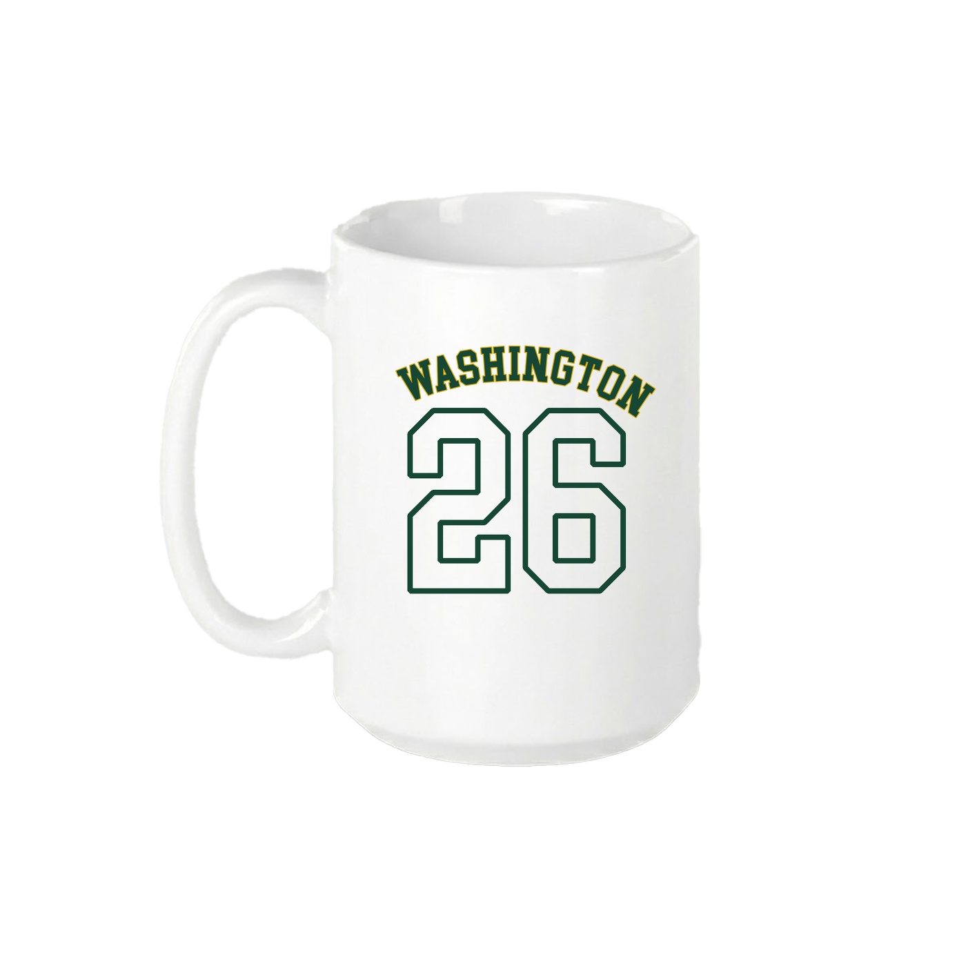 15oz Coffee Mug — Shirsey Arch in White