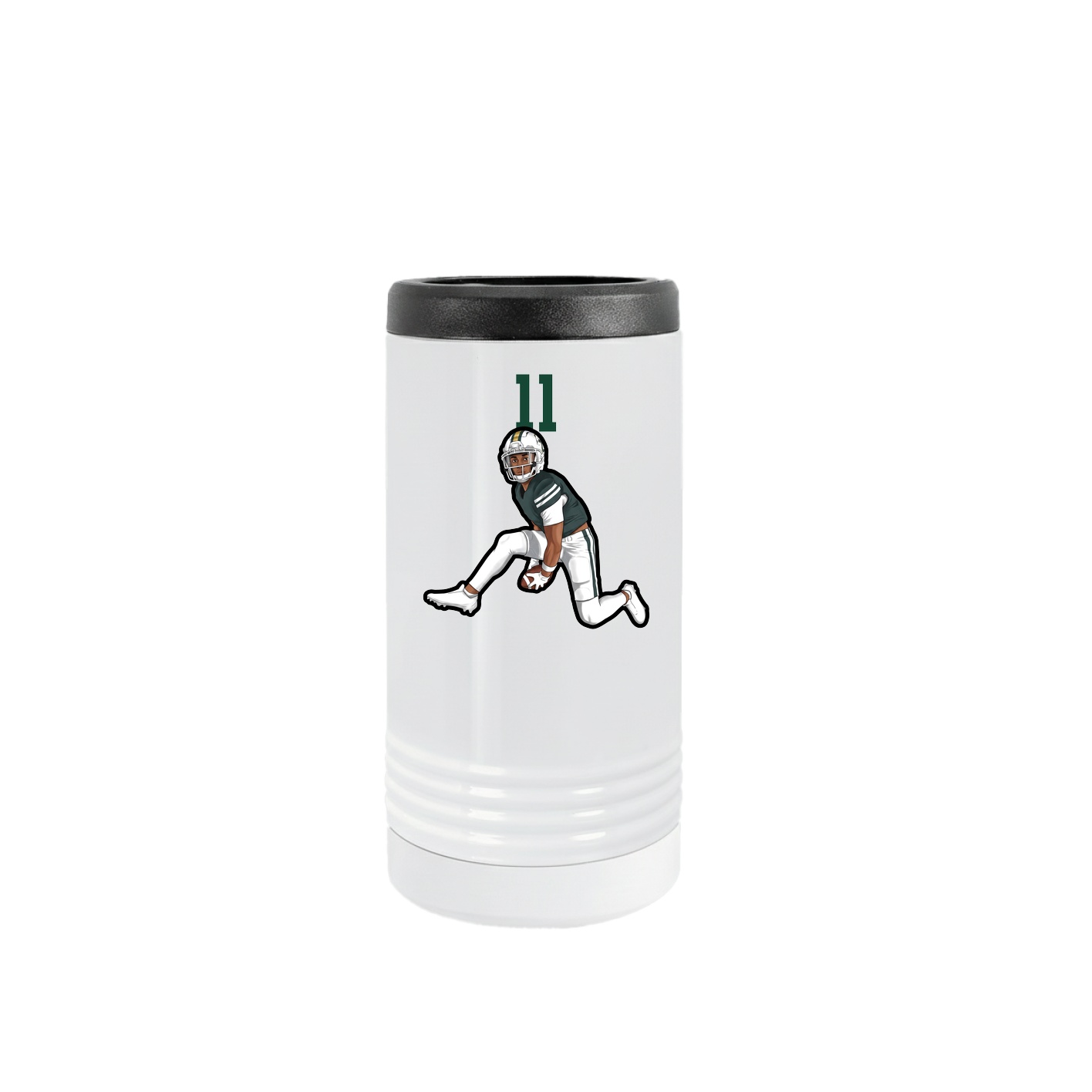 Slim Beverage Holder — Number Top in White