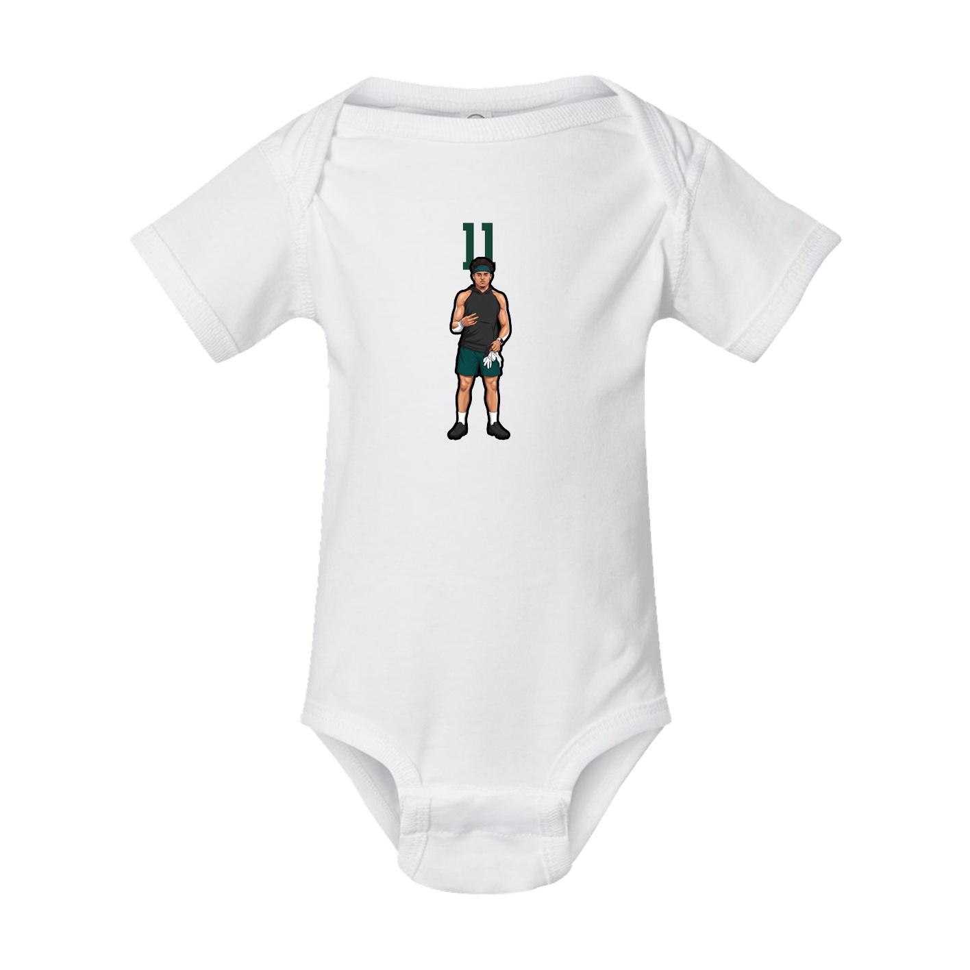 Baby Onesie — Number Top in White