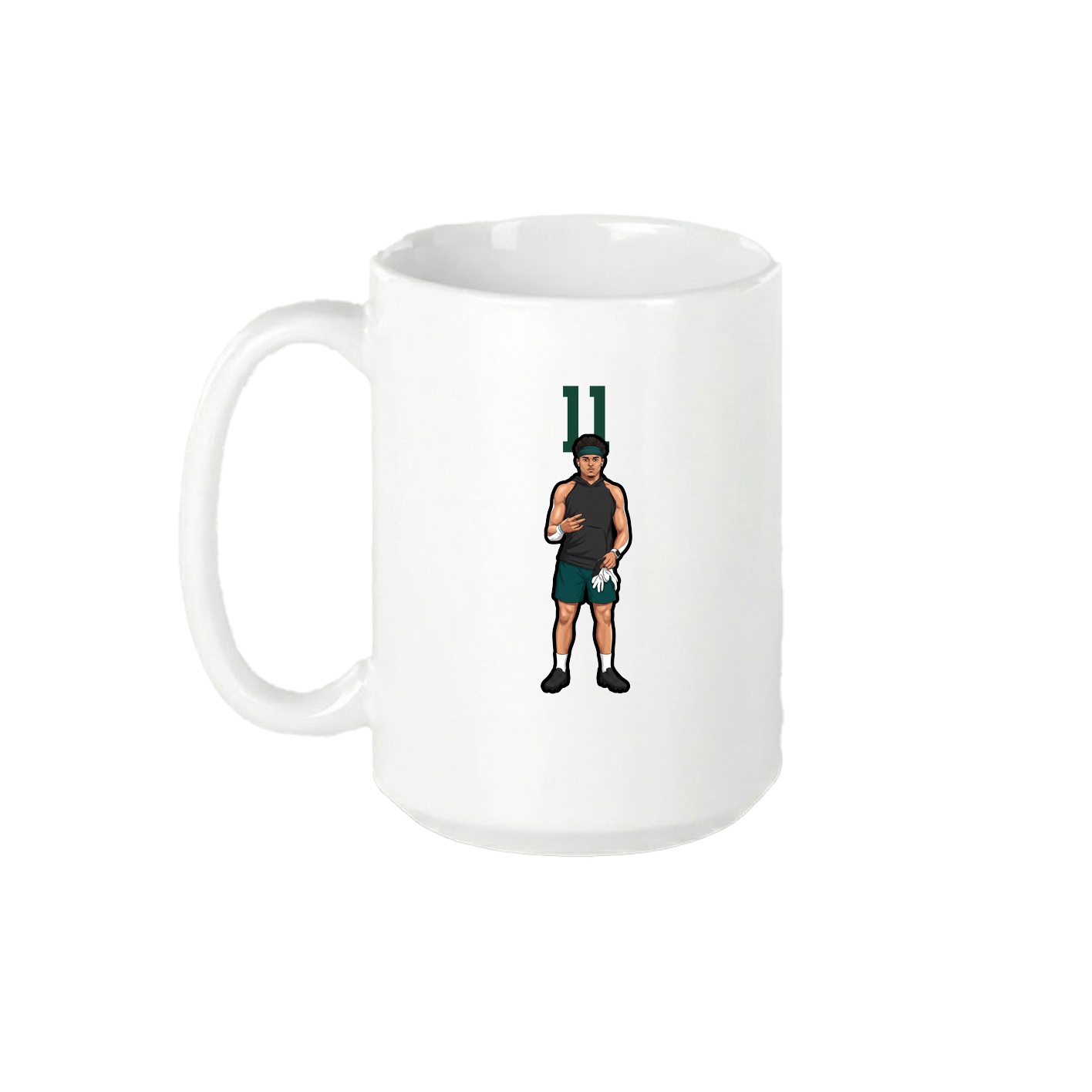 15oz Coffee Mug — Number Top in White