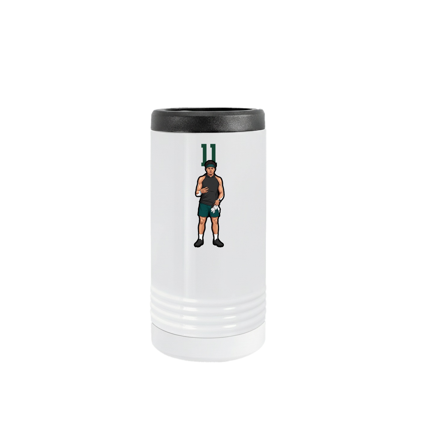 Slim Beverage Holder — Number Top in White