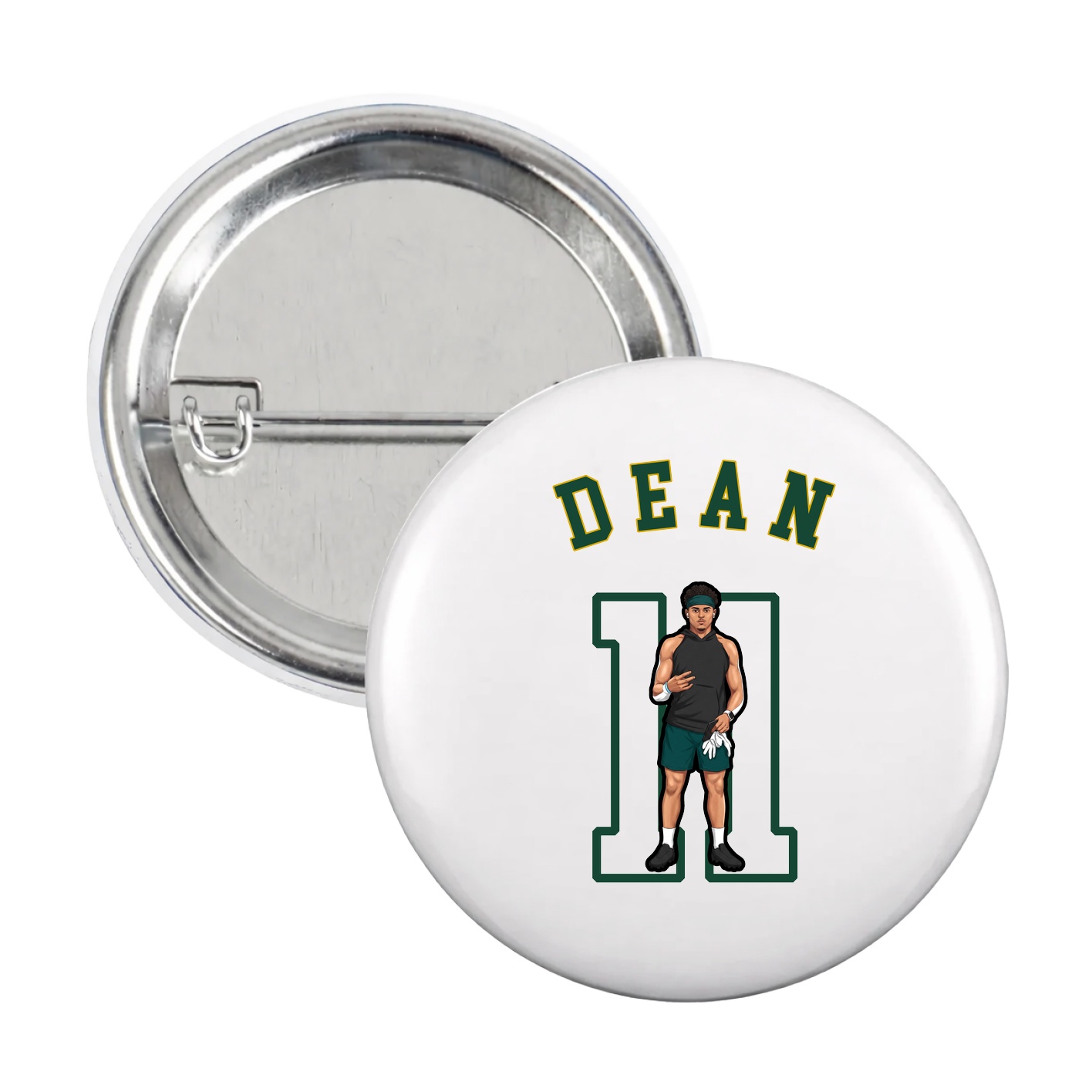 Game Day Button — Shirsey Arch in White