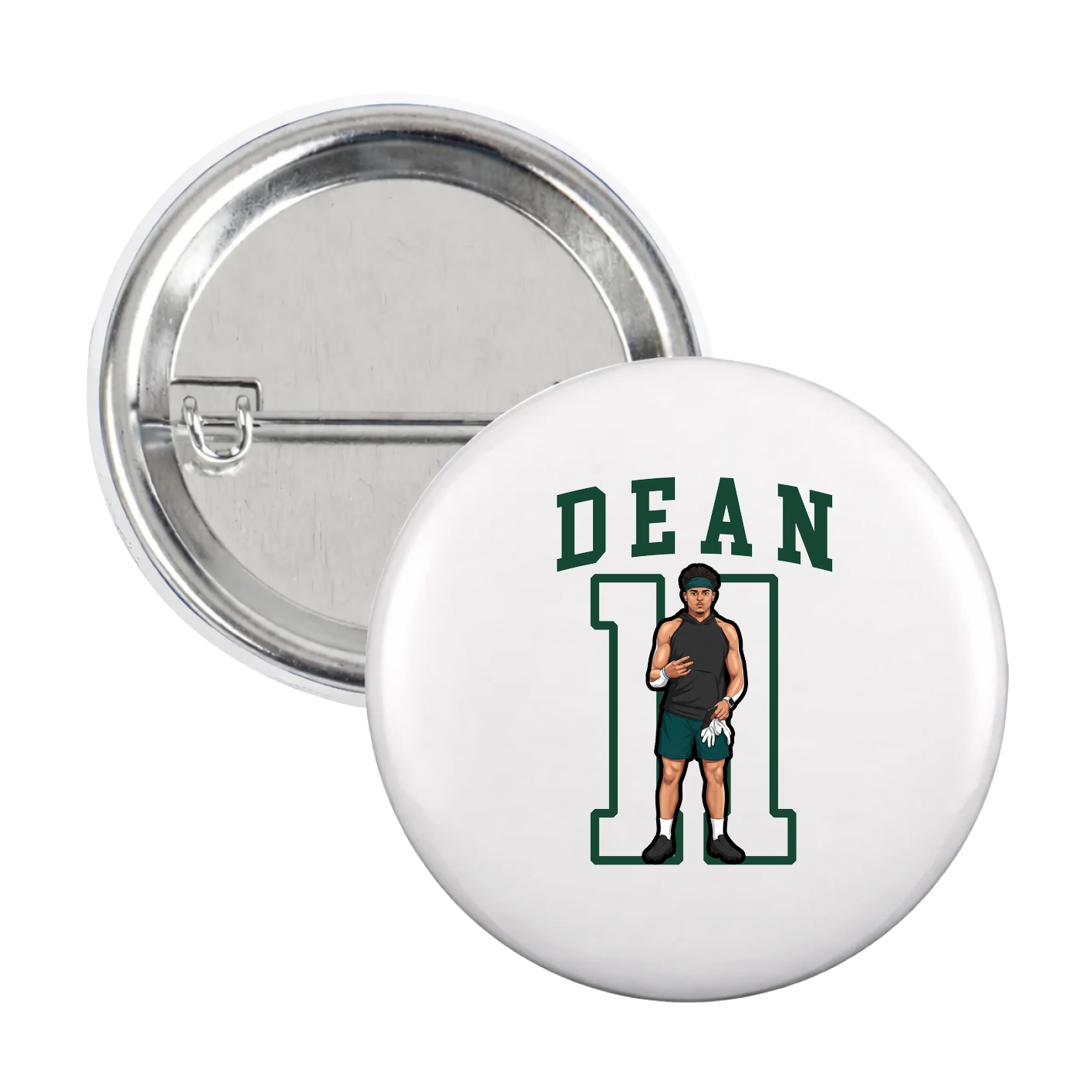 Game Day Button — Shirsey in White