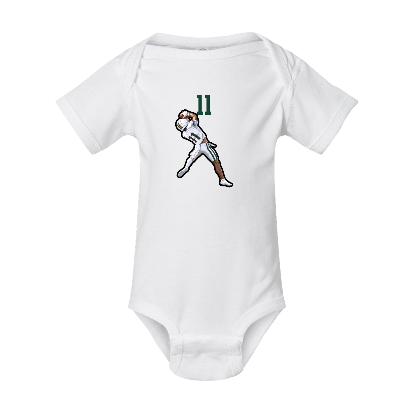 Baby Onesie — Number Top in White