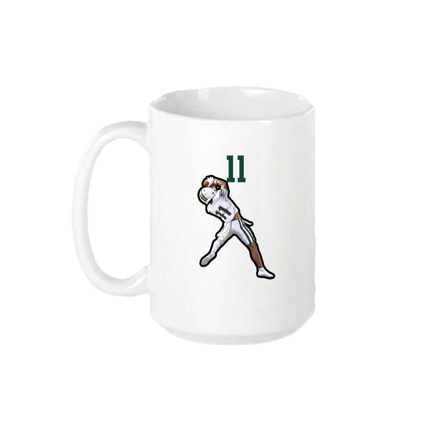 15oz Coffee Mug — Number Top in White