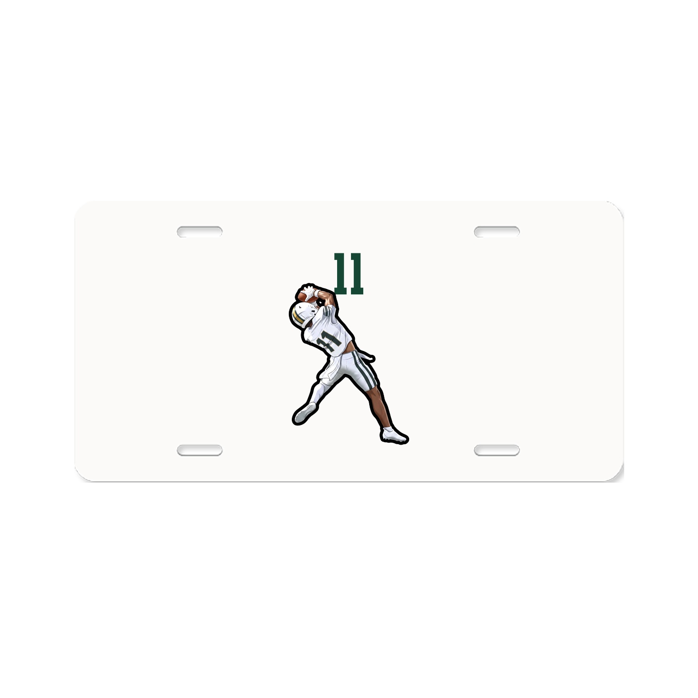 License Plate — Number Top in Classic