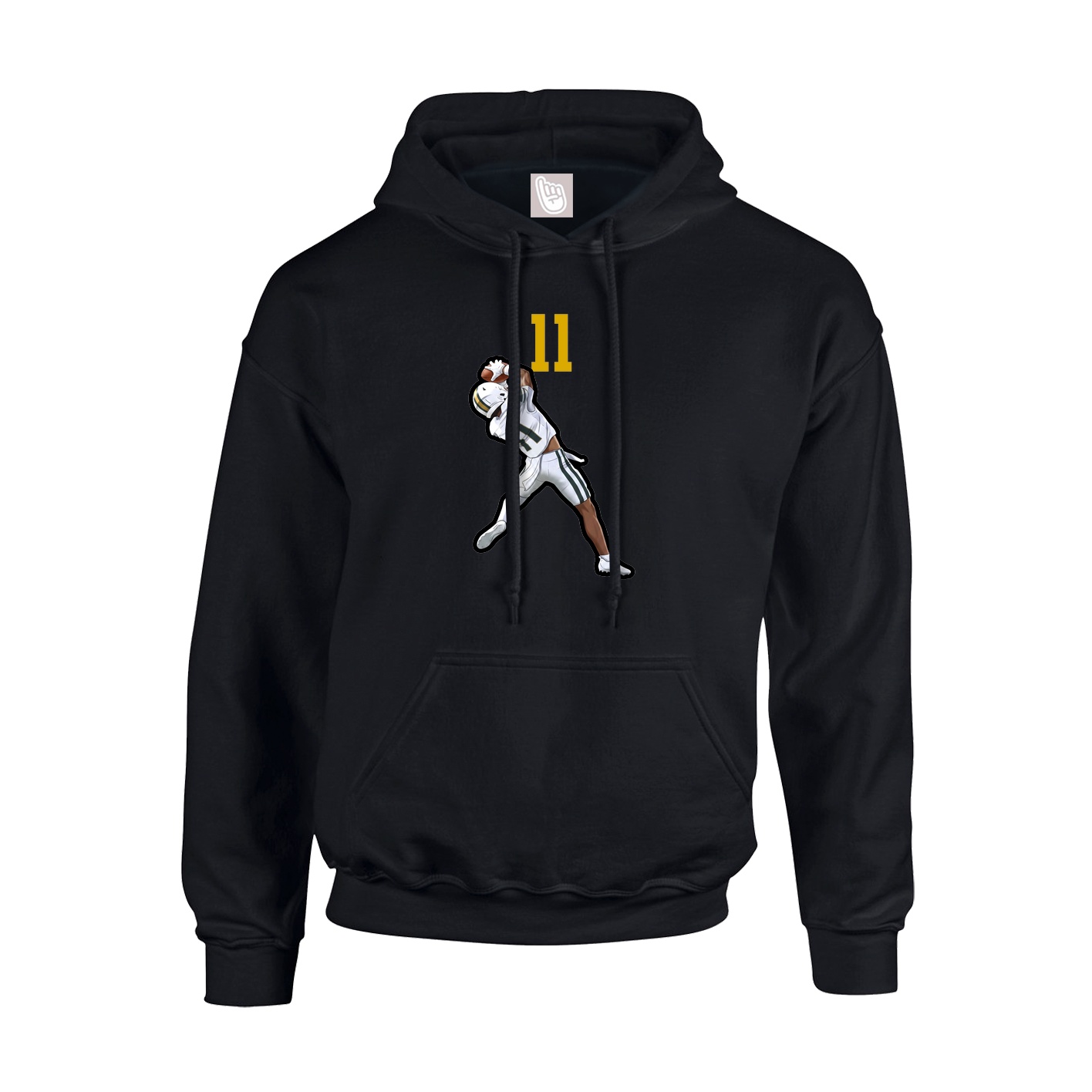 Hoodie — Number Top in Black
