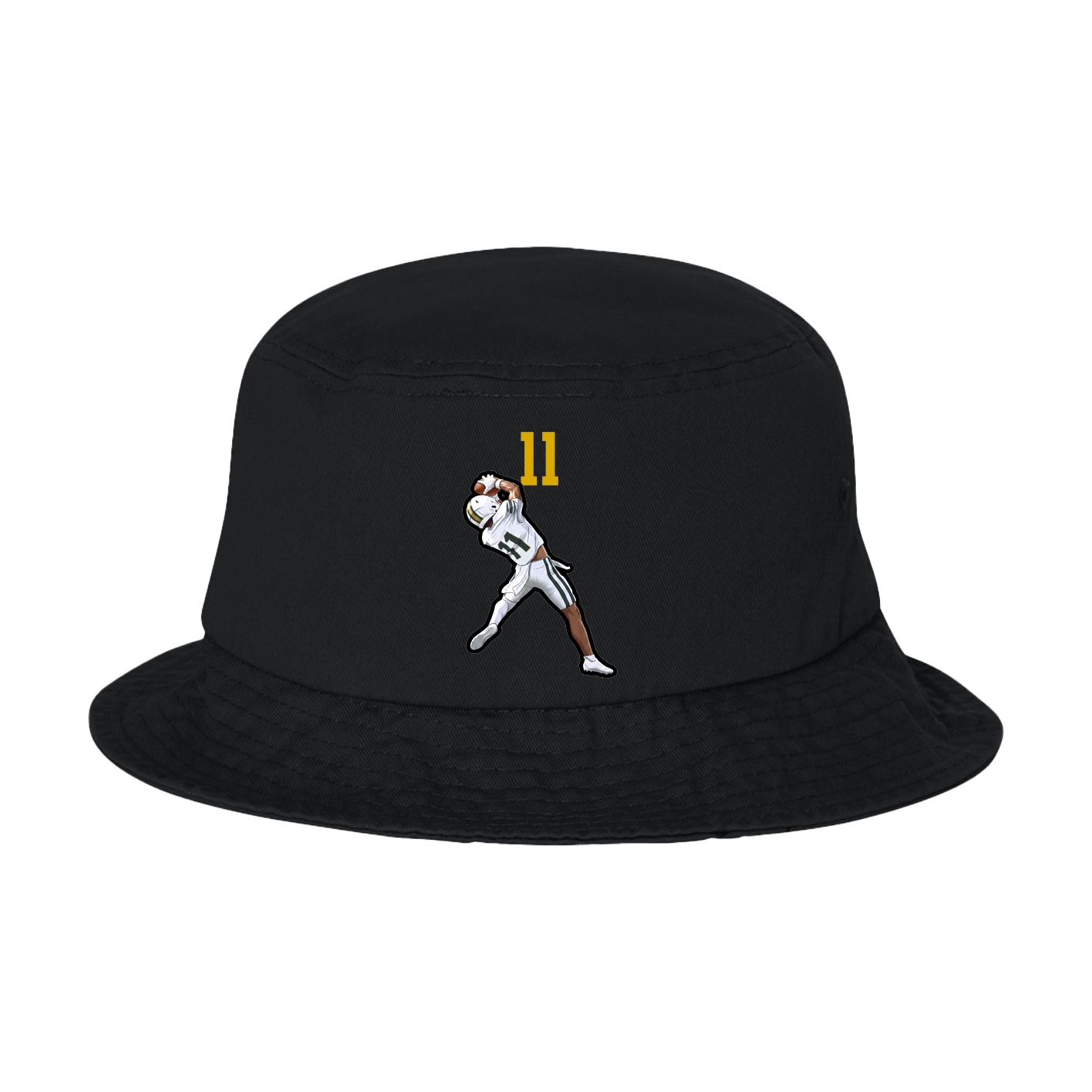 Bucket Cap — Number Top in Black