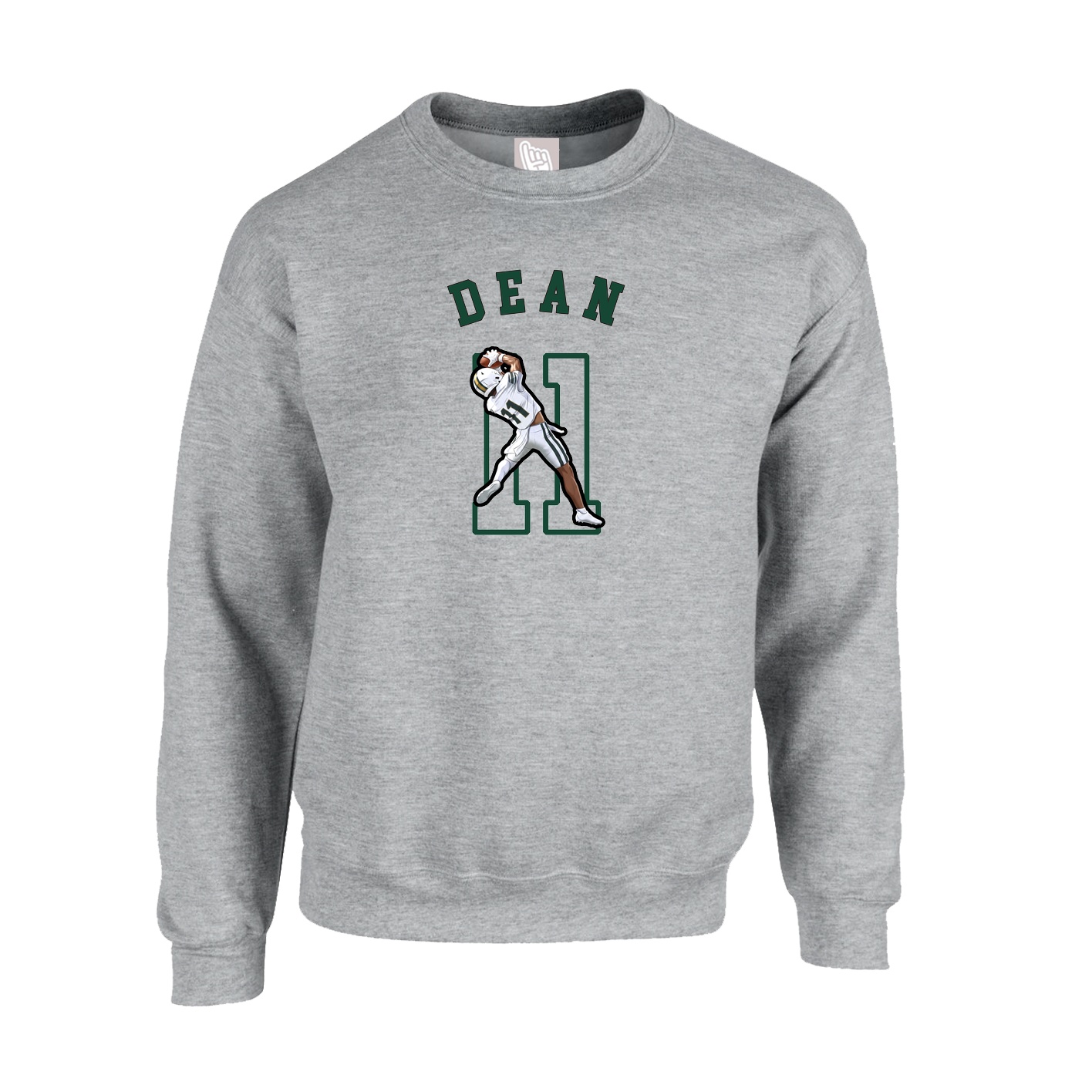 Fleece Crew — Shirsey Arch in Grey