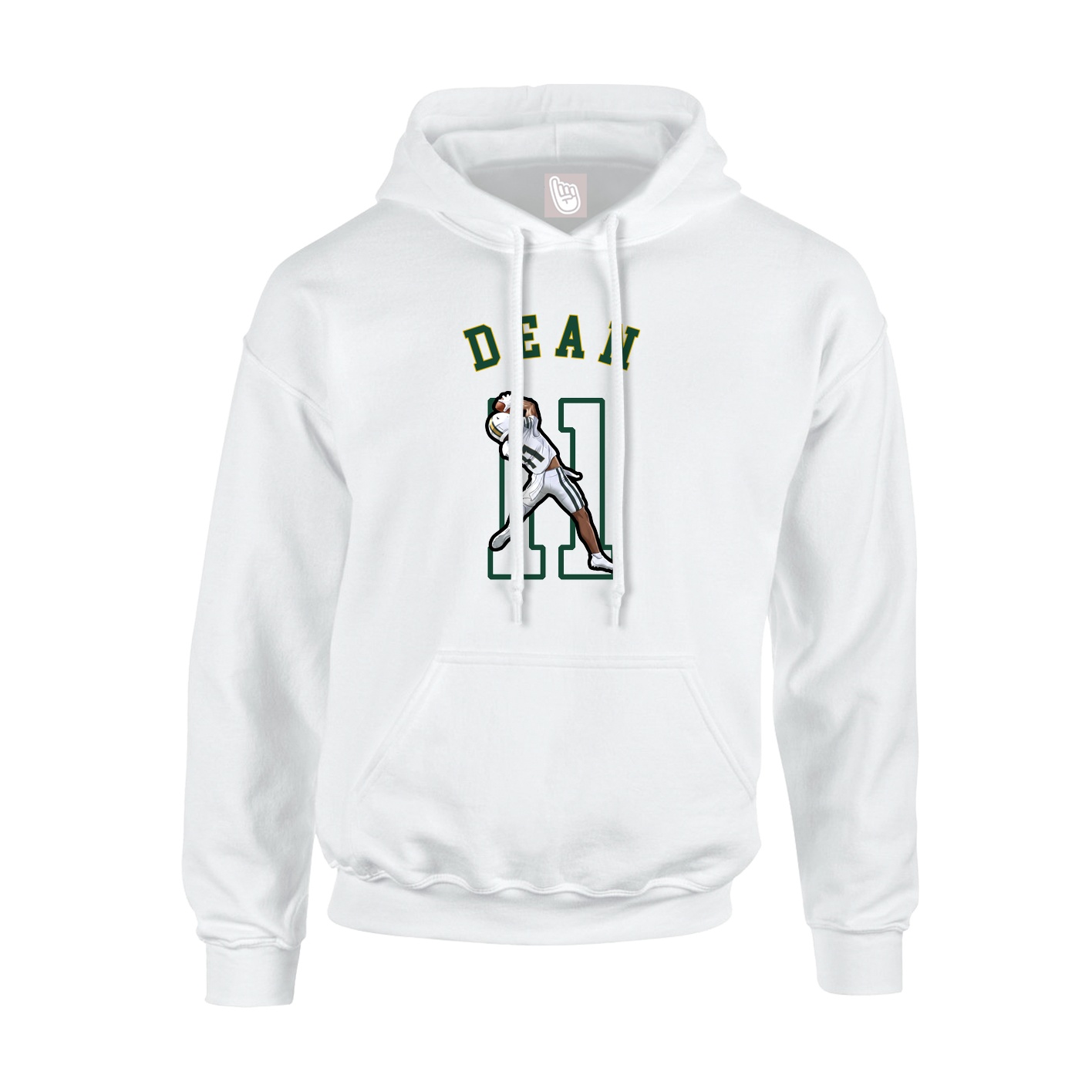 Youth Hoodie — Shirsey Arch in White