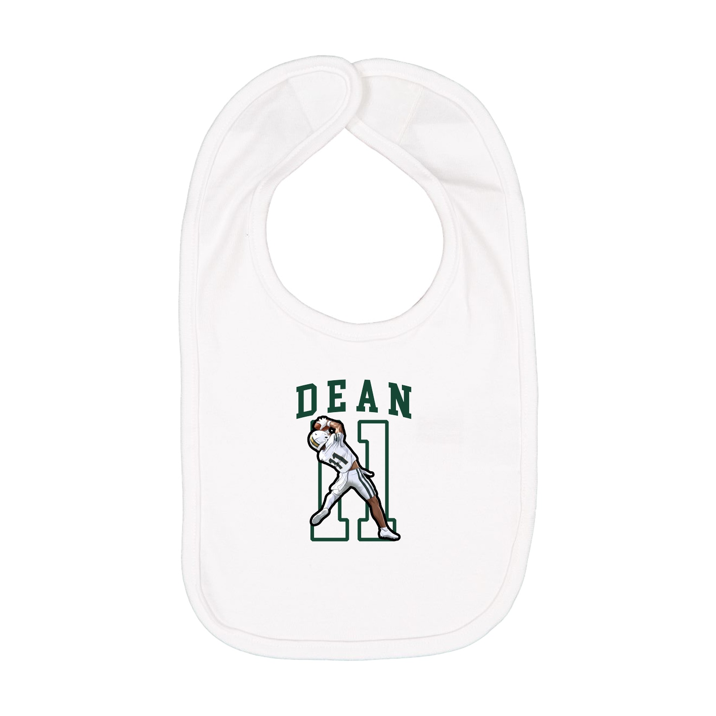 Infant Bib — Shirsey in White