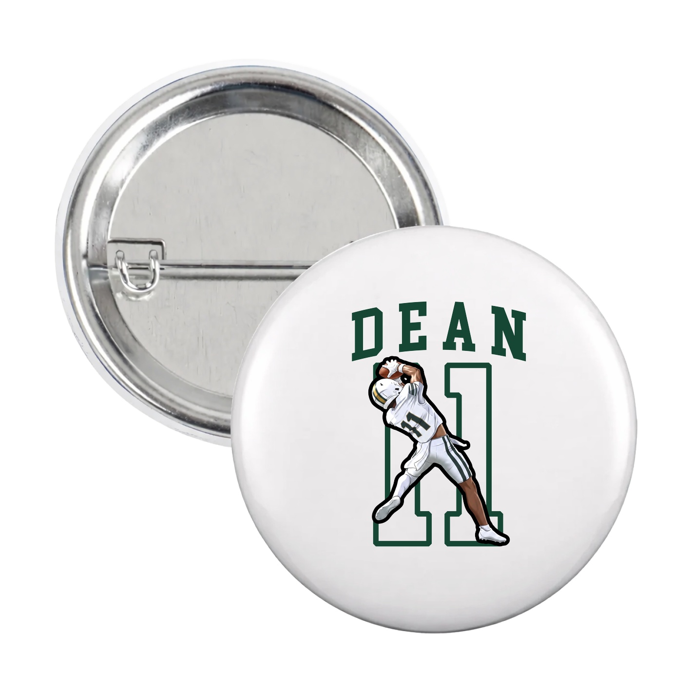 Game Day Button — Shirsey in White