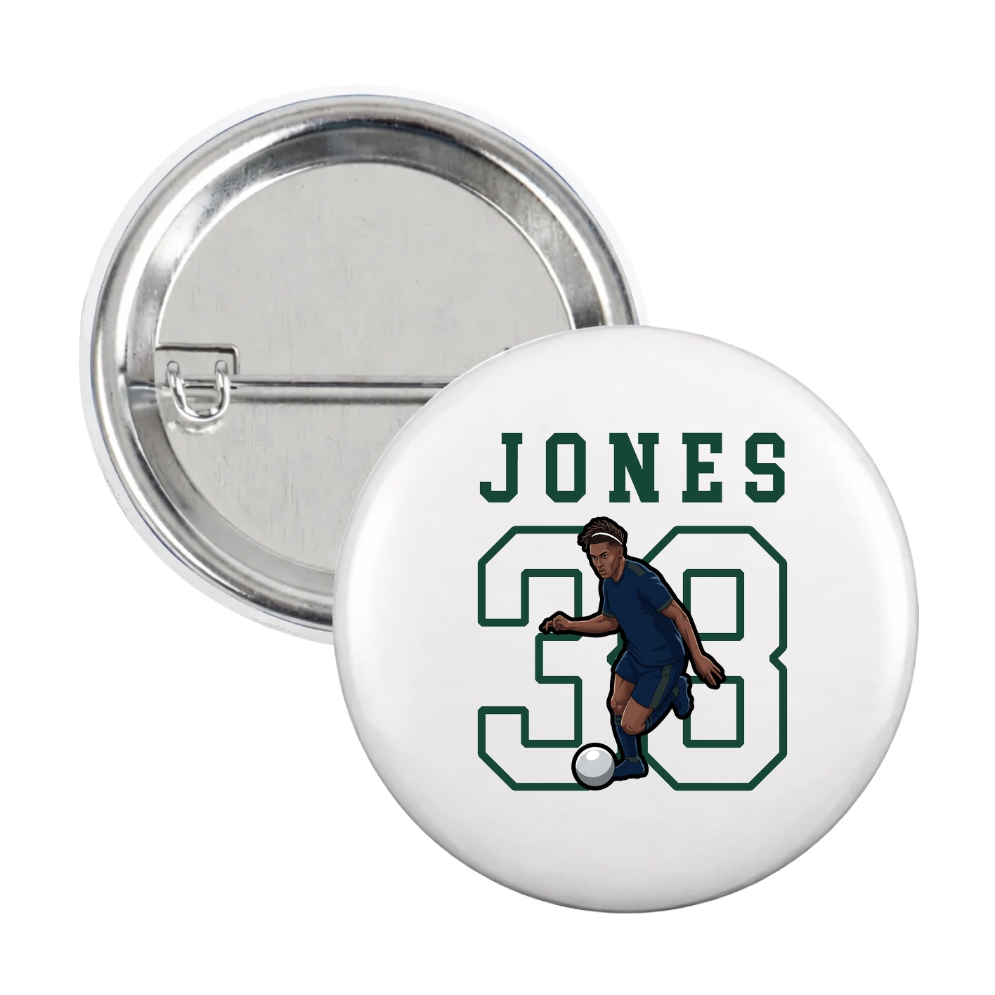 Game Day Button — Shirsey in White