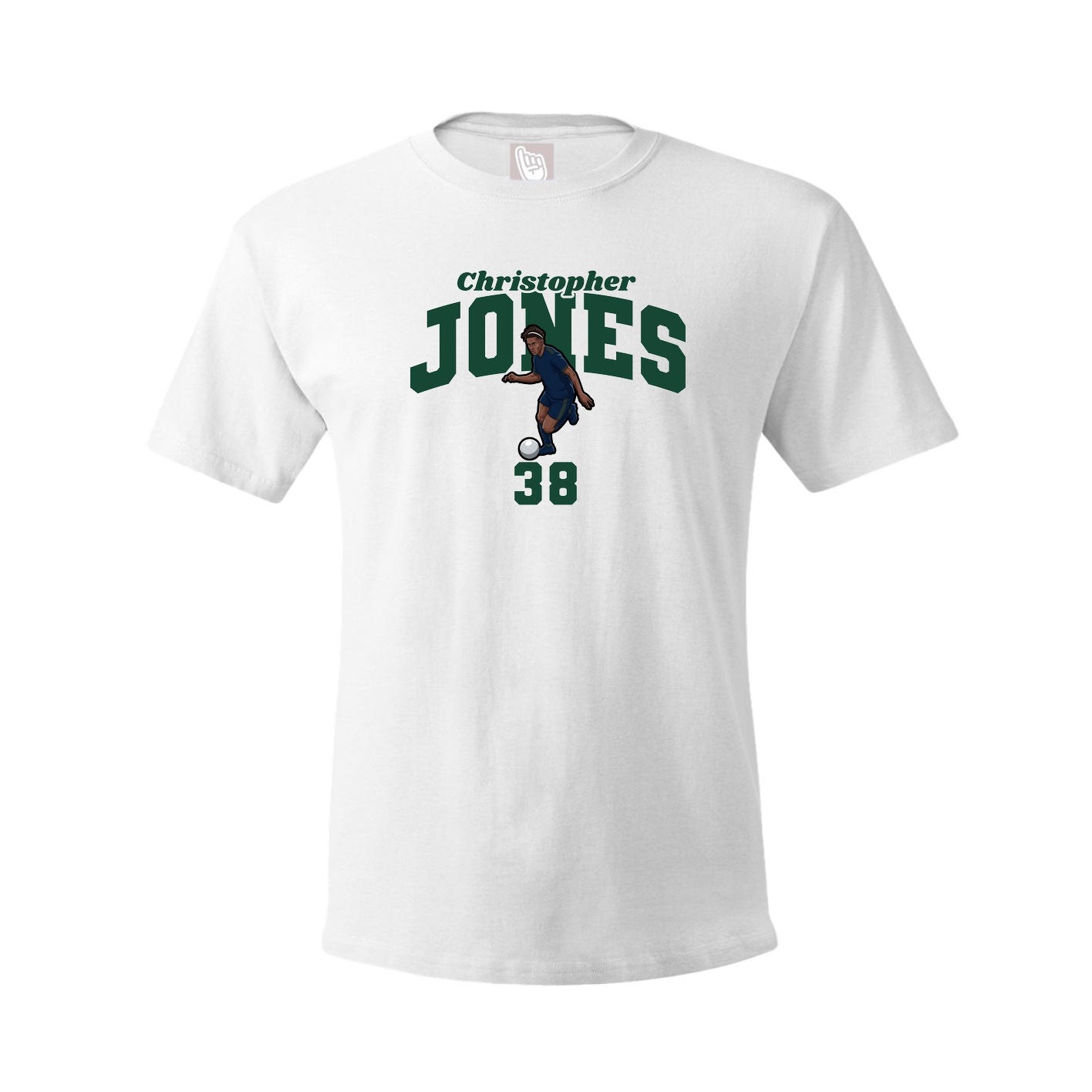 Youth Tee — Signature Arch in White
