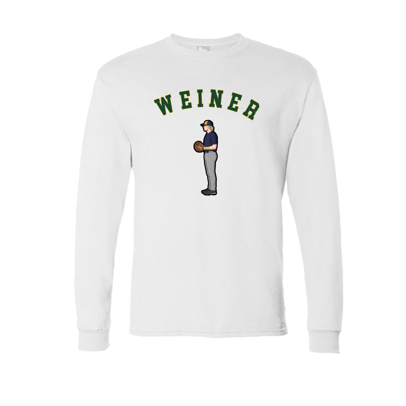 Long Sleeve Tee — Shirsey Arch in White