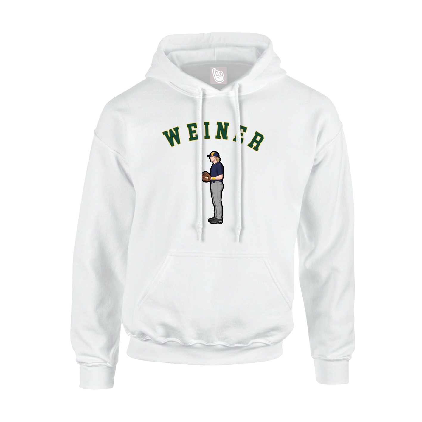 Youth Hoodie — Shirsey Arch in White